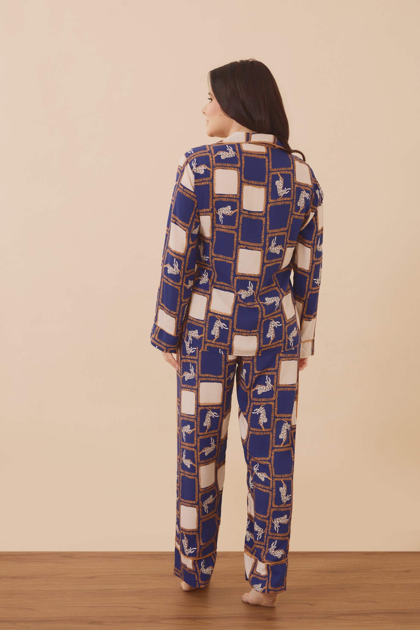 Estampa Animal Print Azul