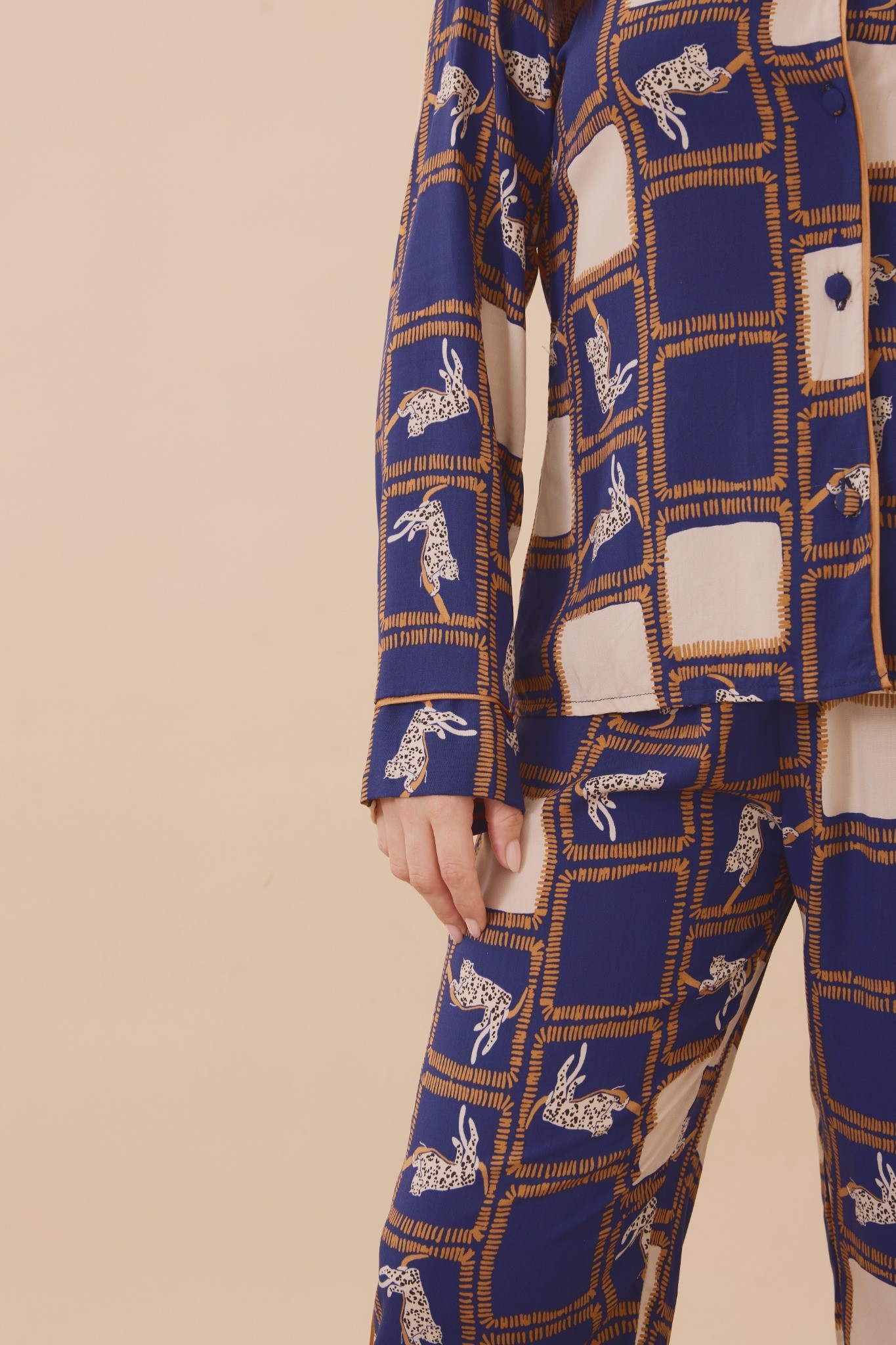 Estampa Animal Print Azul