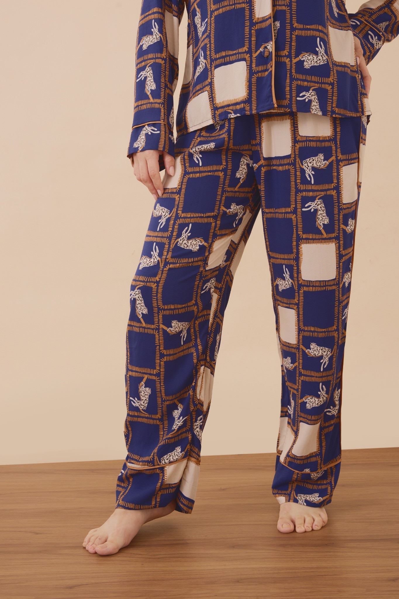 Estampa Animal Print Azul