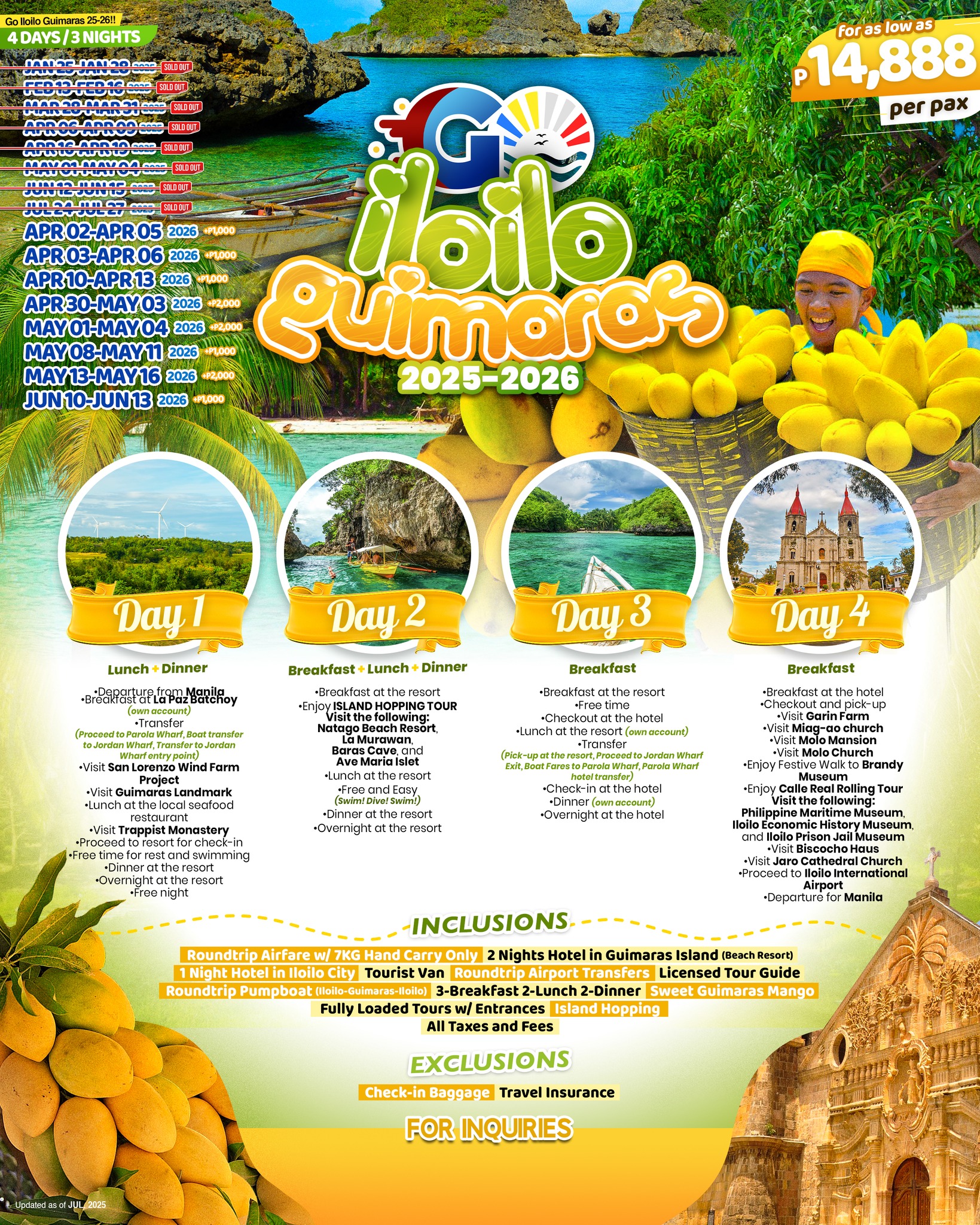 Iloilo-Guimaras Tour Package 2025-2026