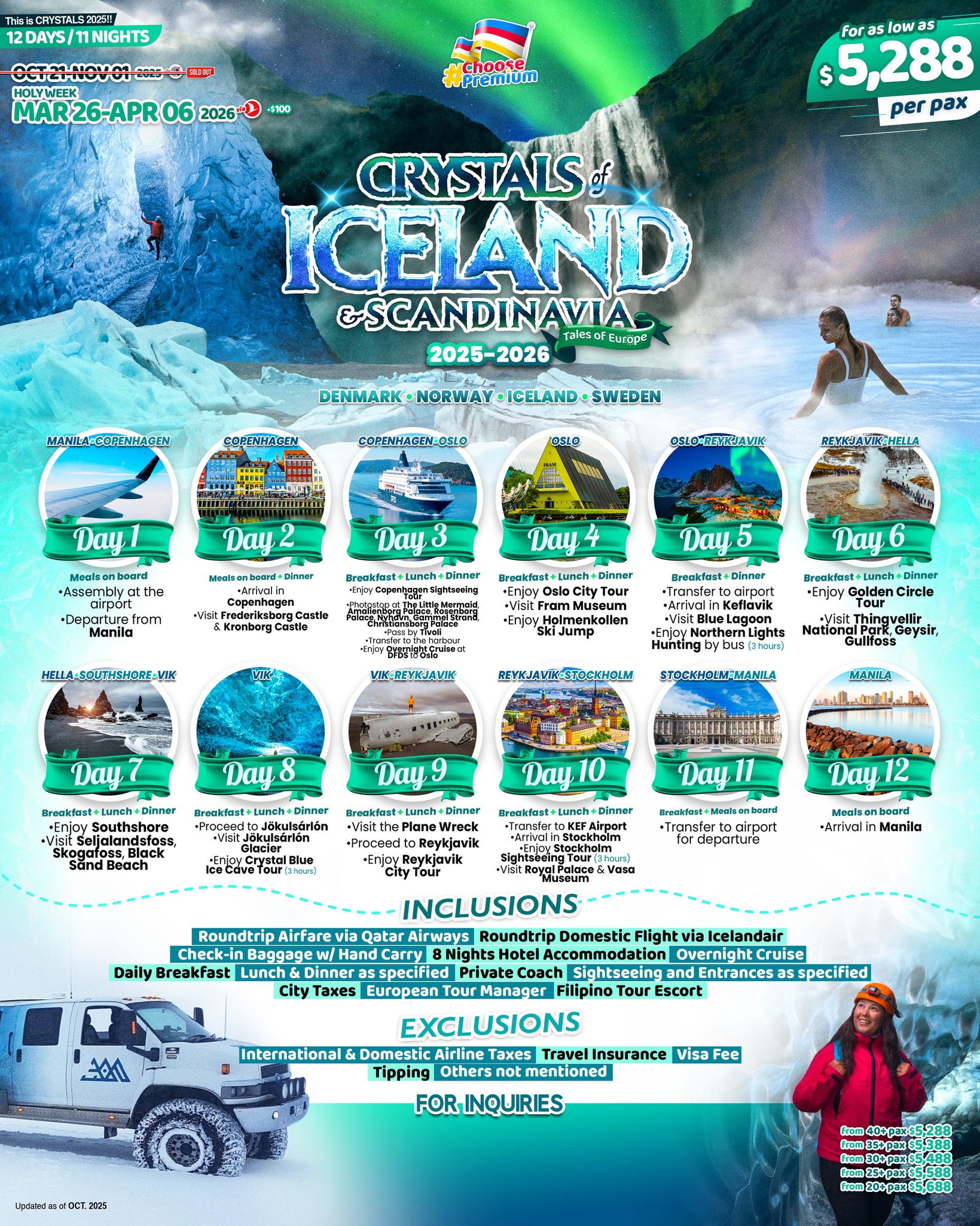 Crystals of Iceland & Scandinavia Tour Package