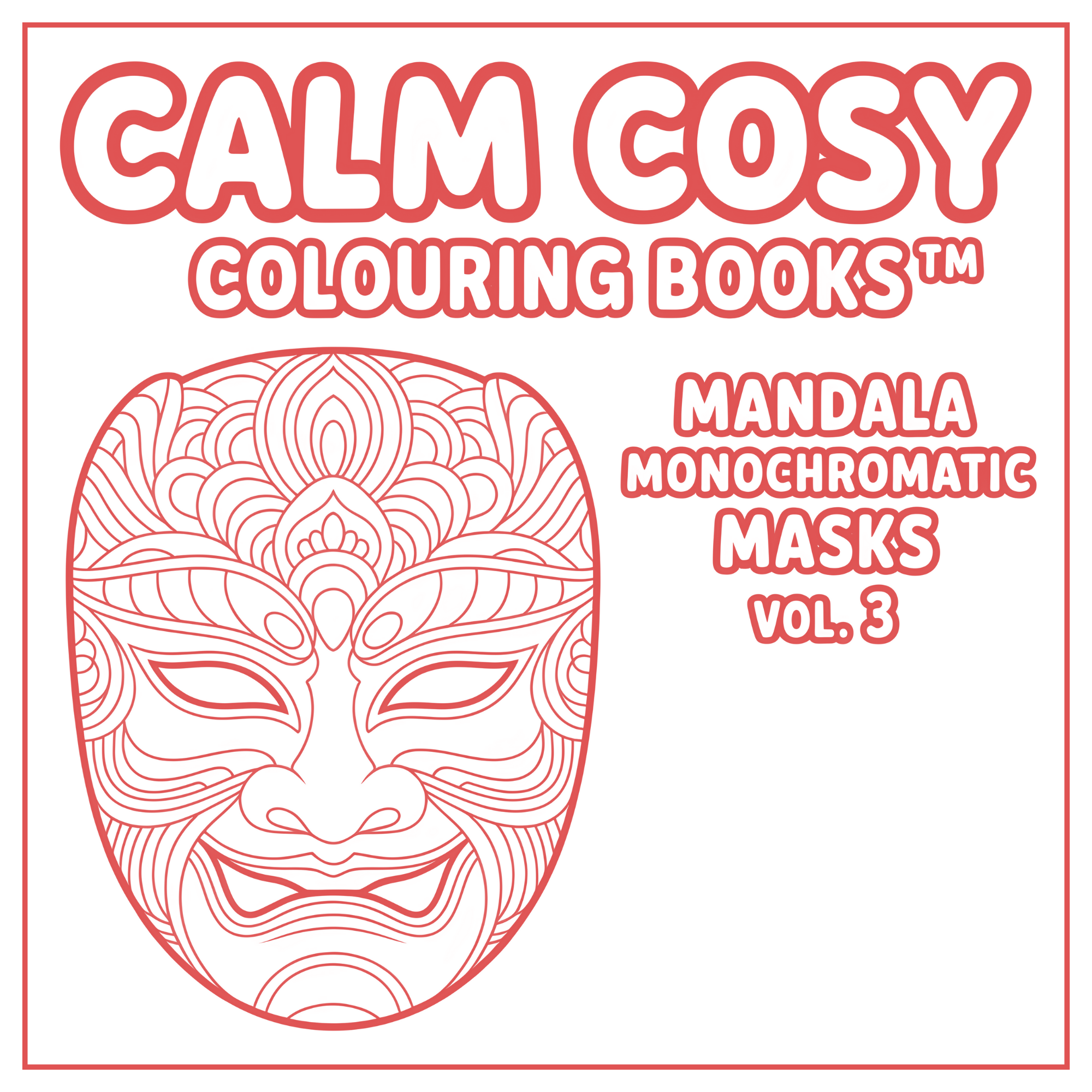 Mandala Monochromatic Masks Vol. 3