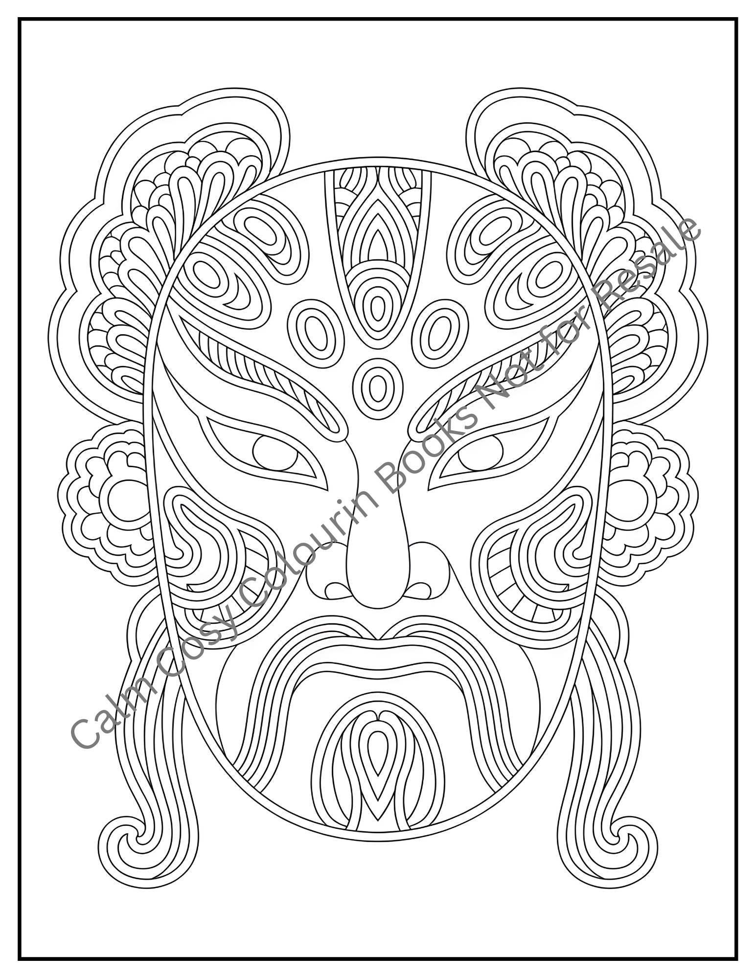 Mandala Monochromatic Masks Vol. 1
