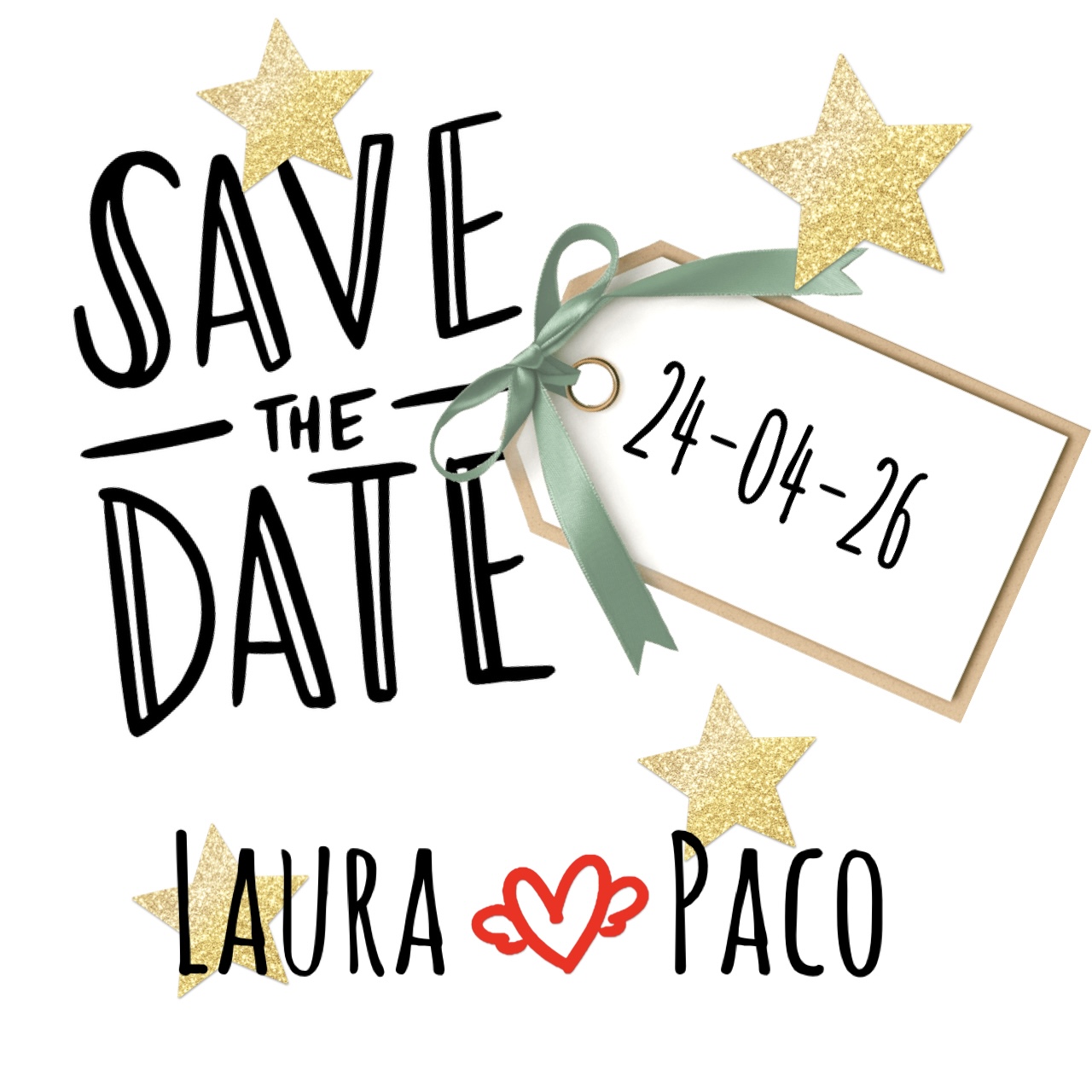 Galletas boda save the date estrellas