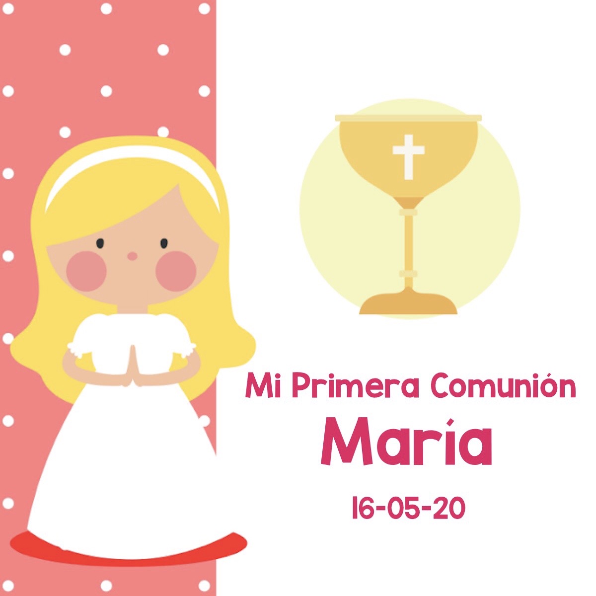 Galletas comunión niña rubia