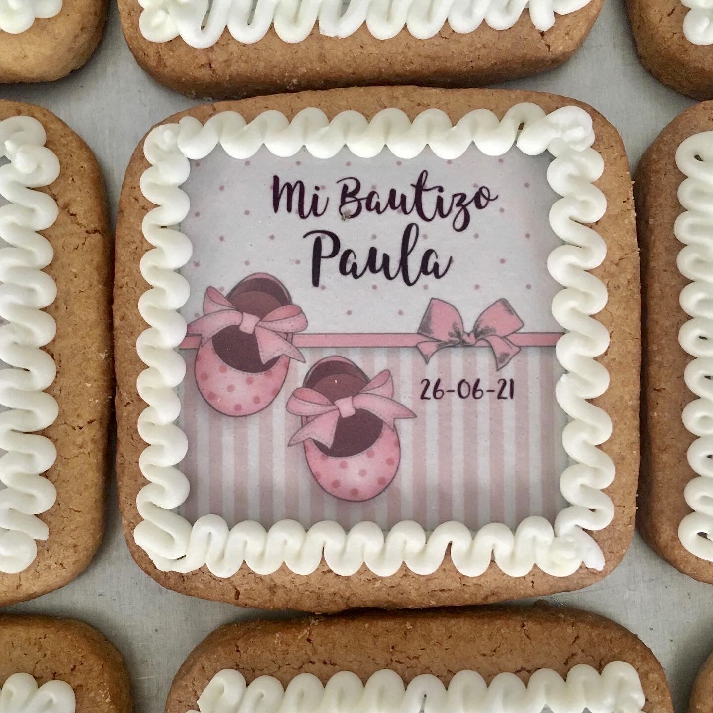 Galletas zapatos rosas