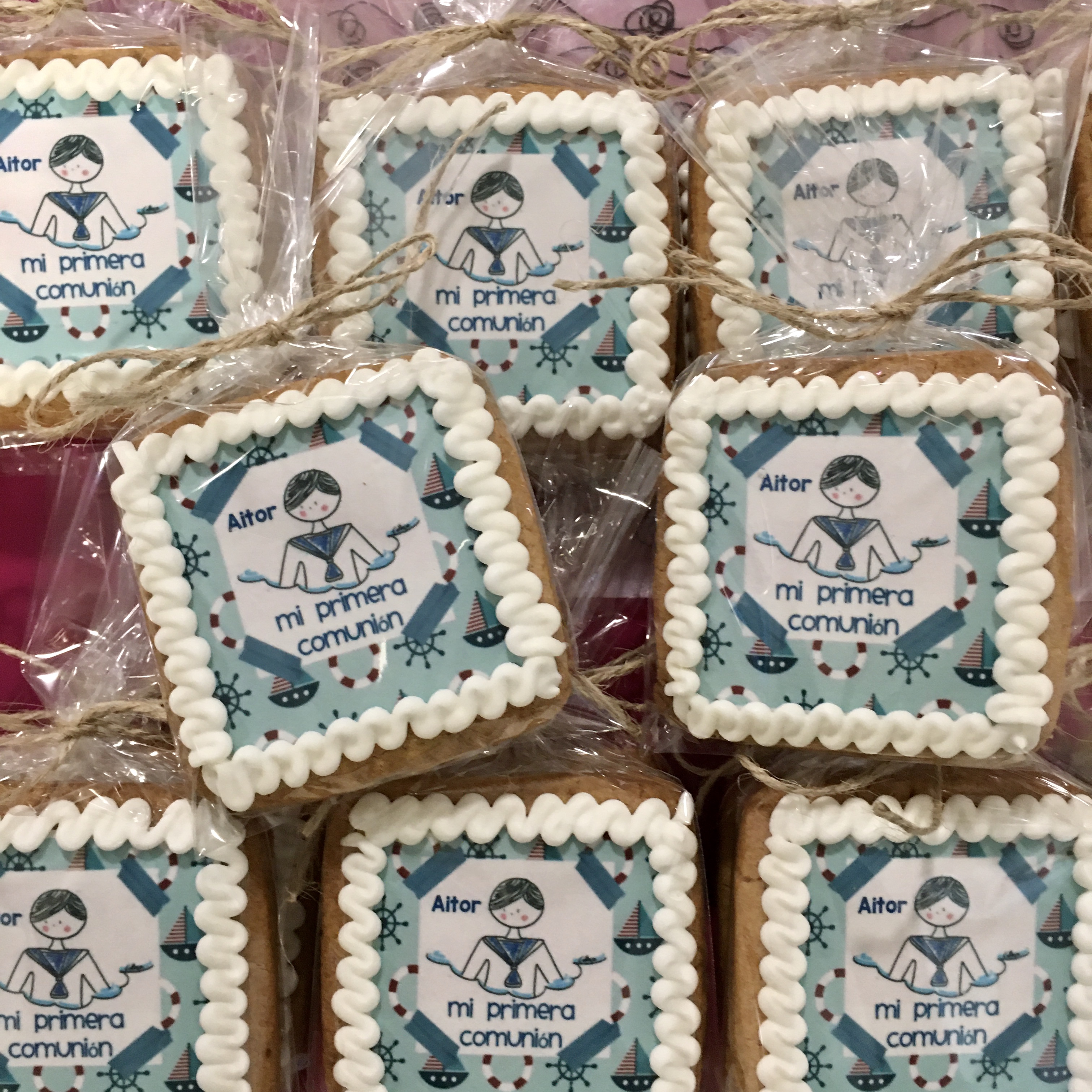 Galletas comunión marinero