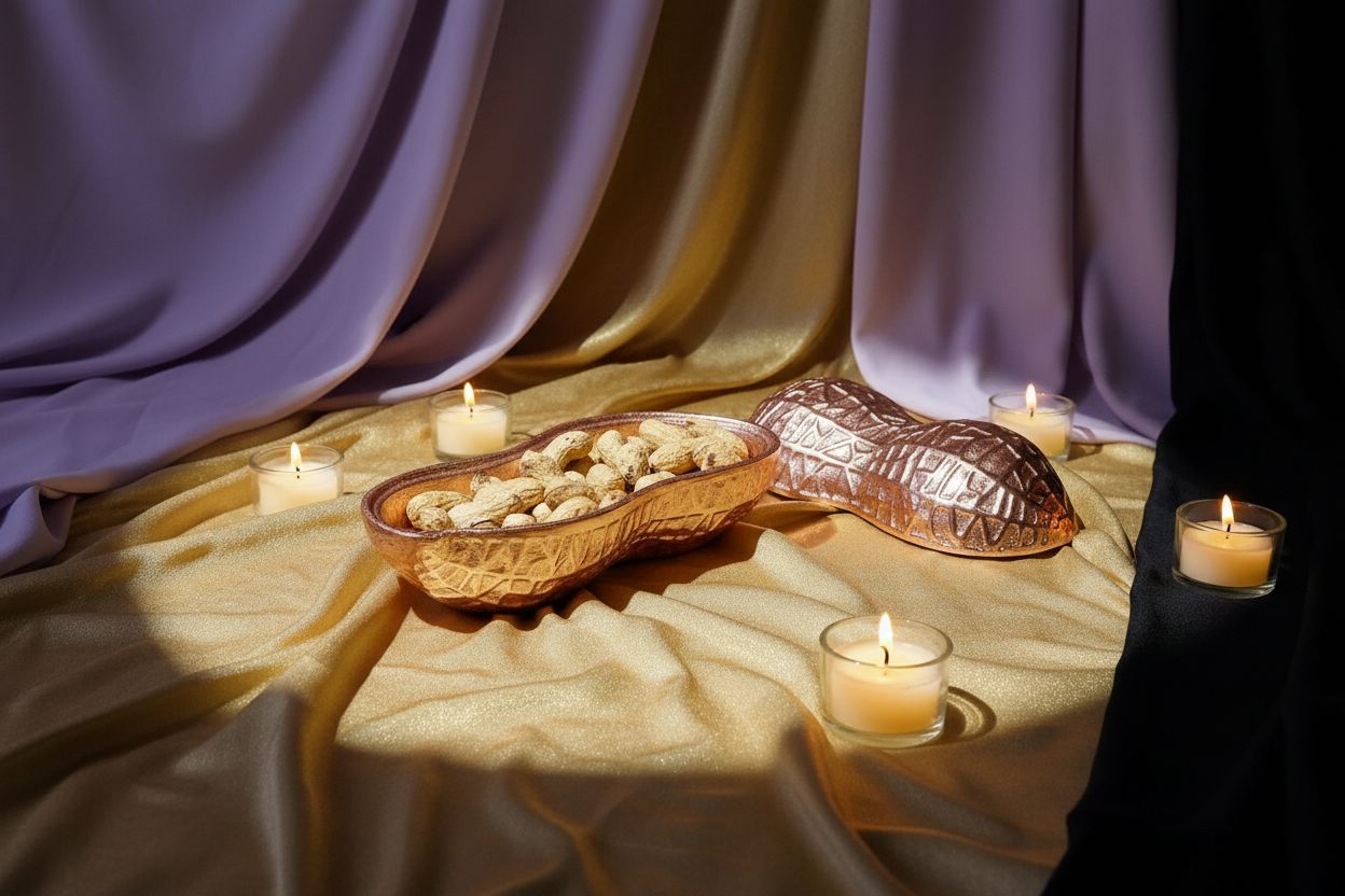 Peanut-Shaped Decorative Bowl