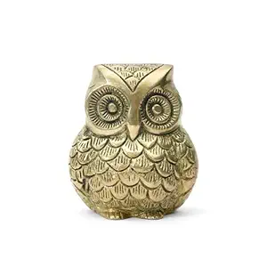 Brass Owl Figurine