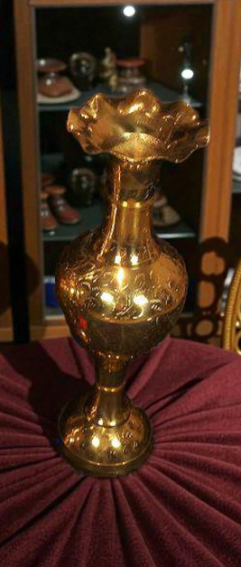 Antique Brass Vase