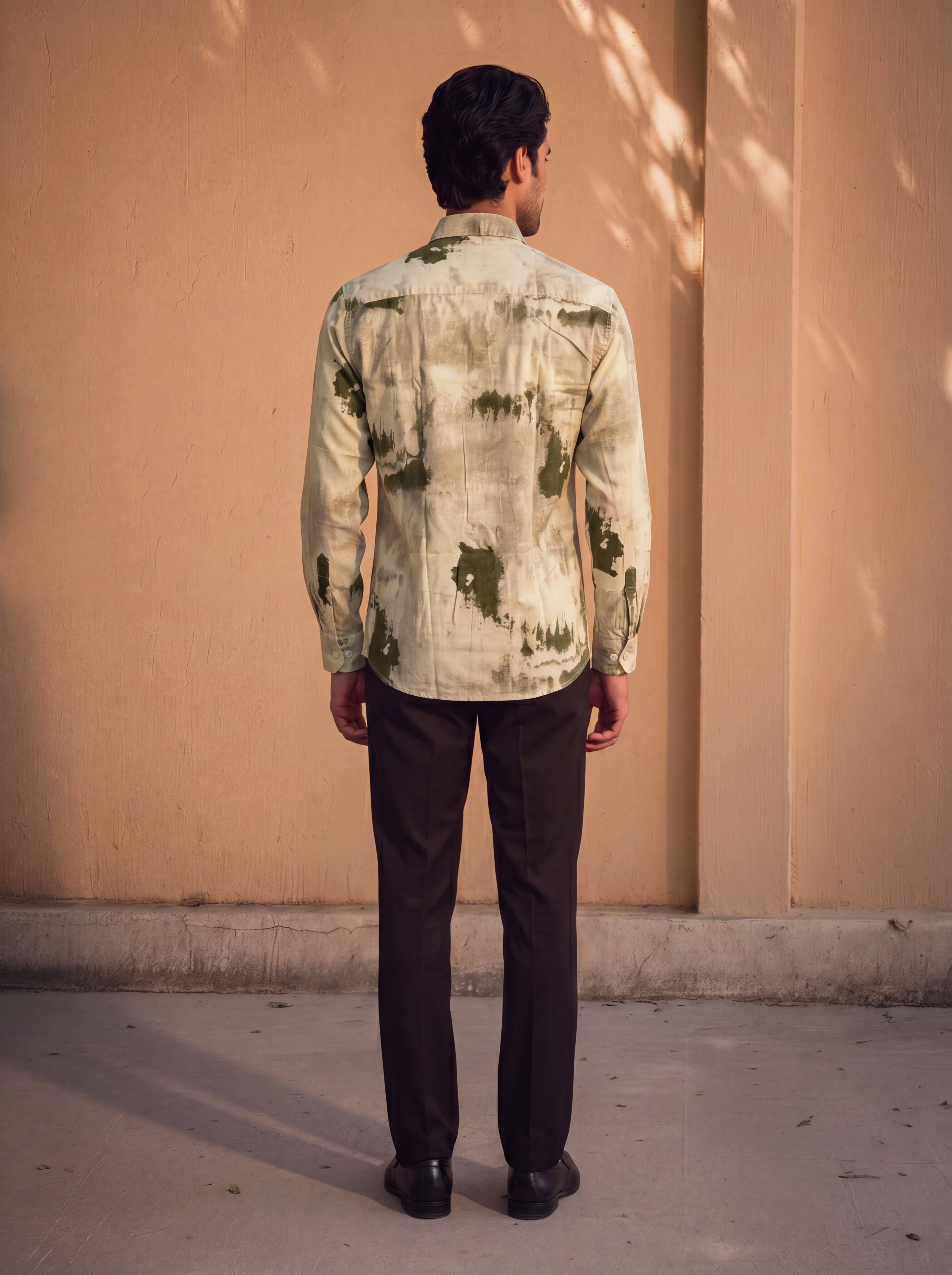 Modrun Abstract Beige Shirt