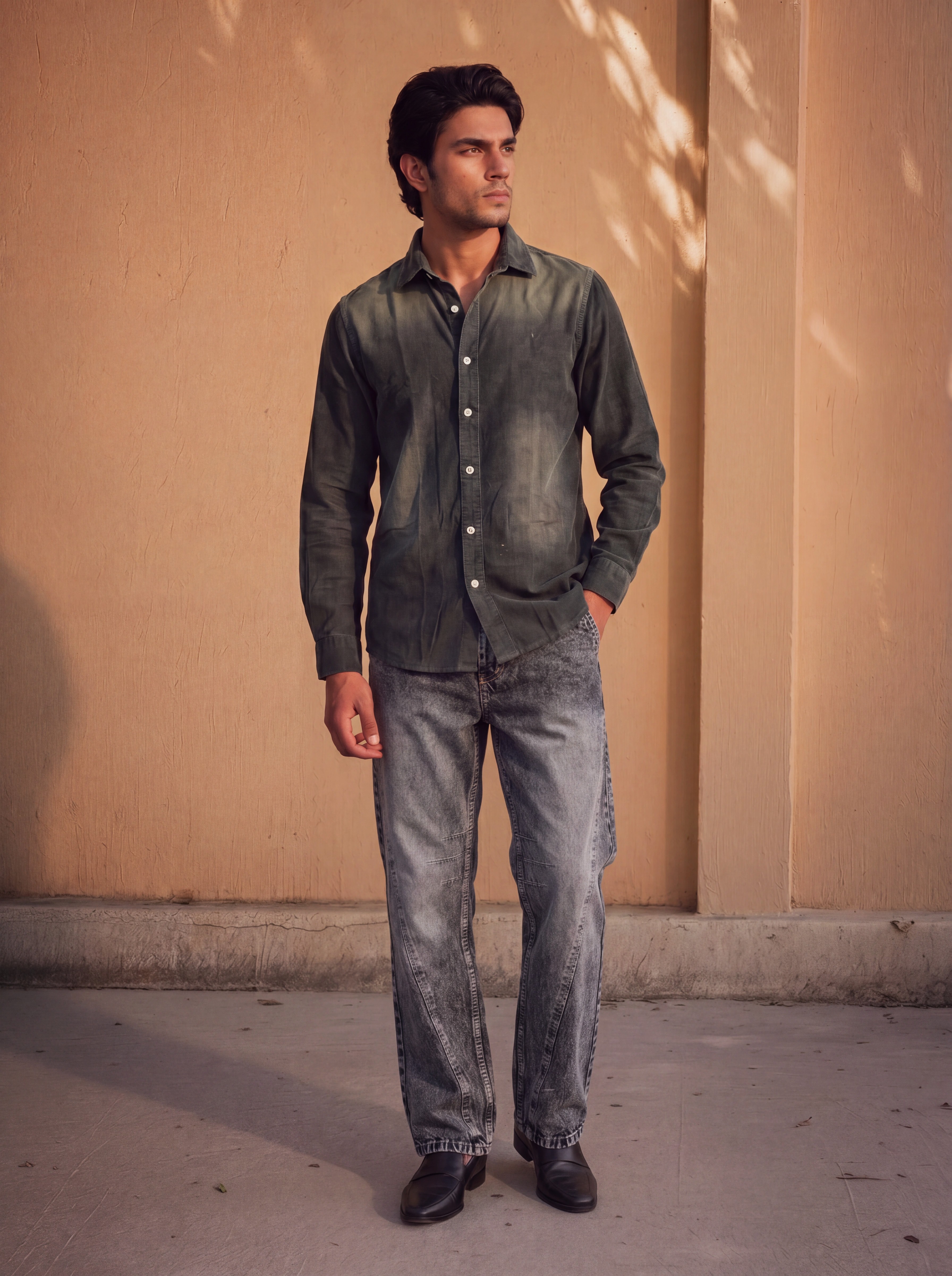 Grey unisex jeans | Modrun