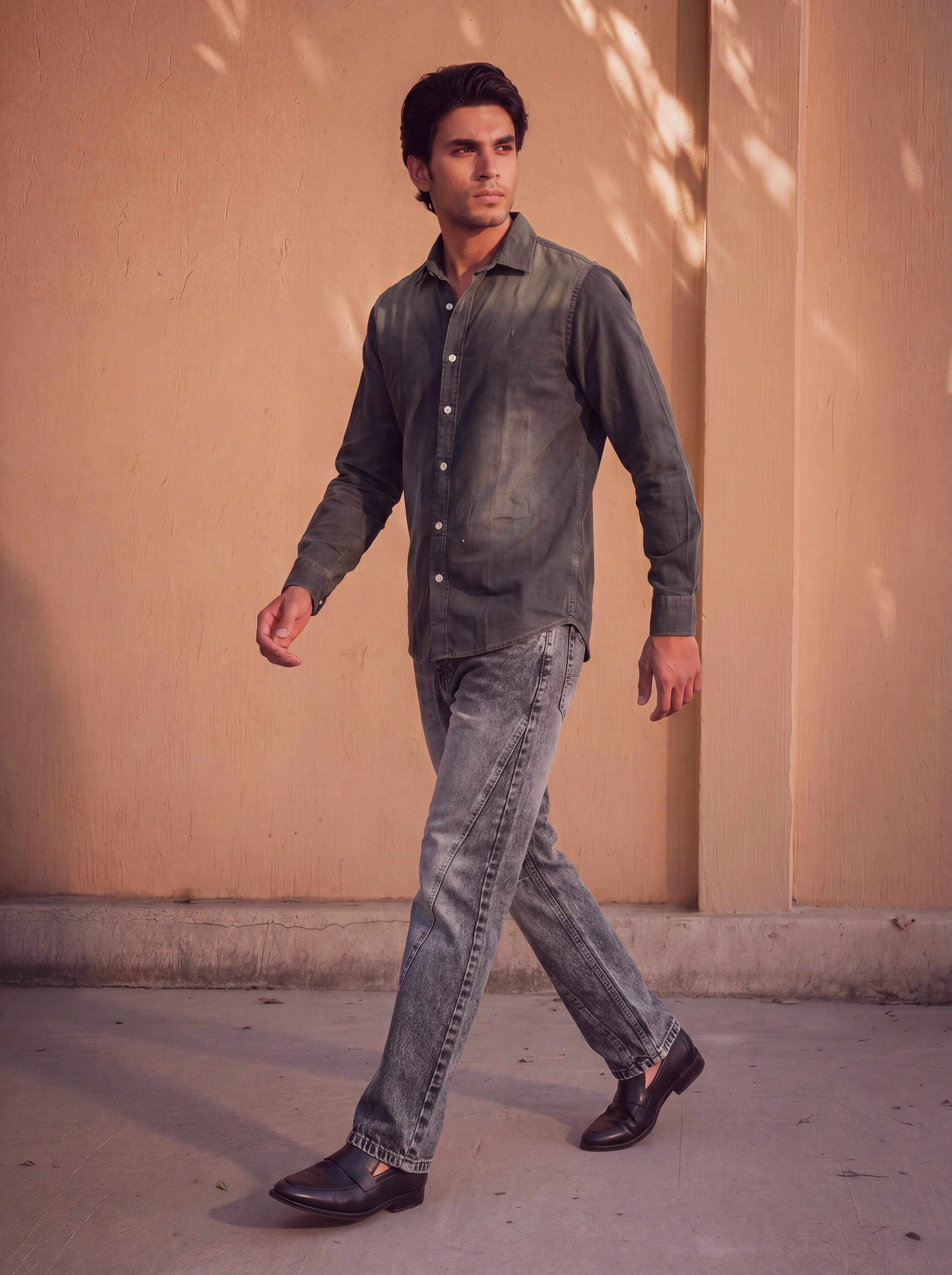 Grey unisex jeans | Modrun