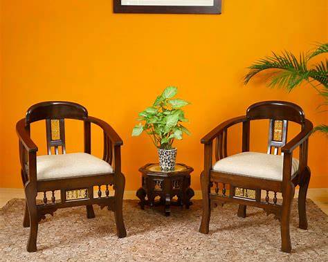 Wooden Ladder-Back Chair