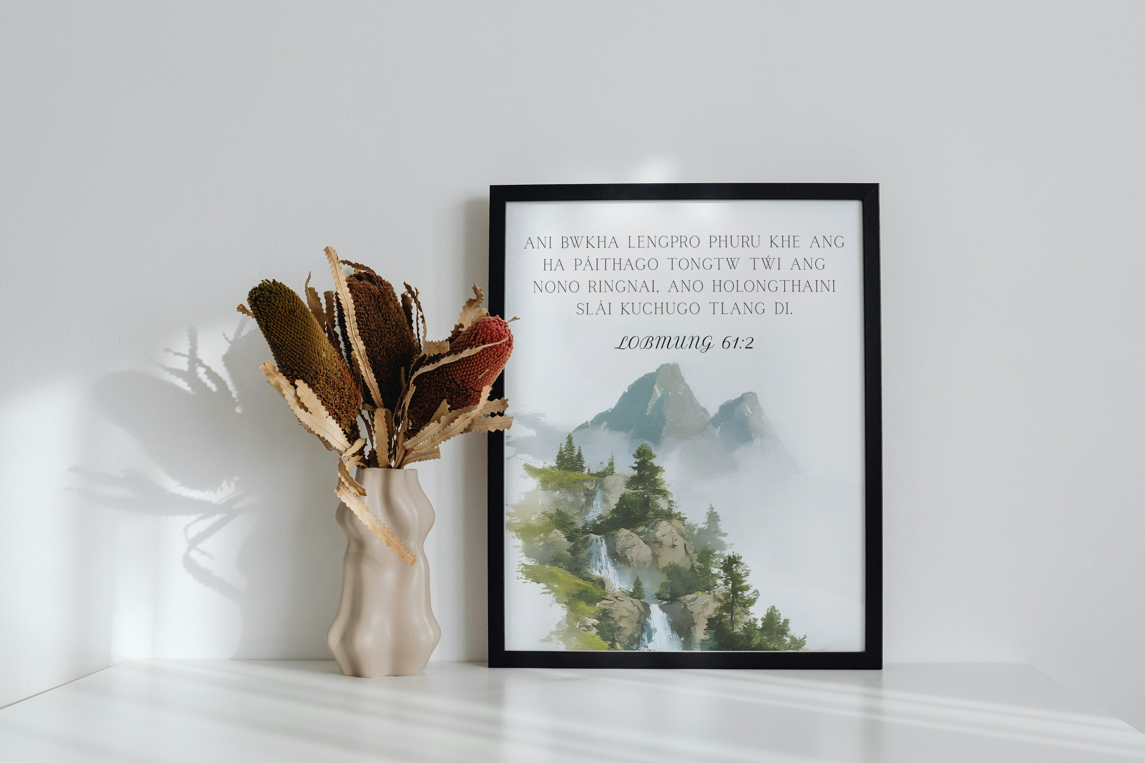 Inspirational Mountain Wall Art Lobmung 61:2