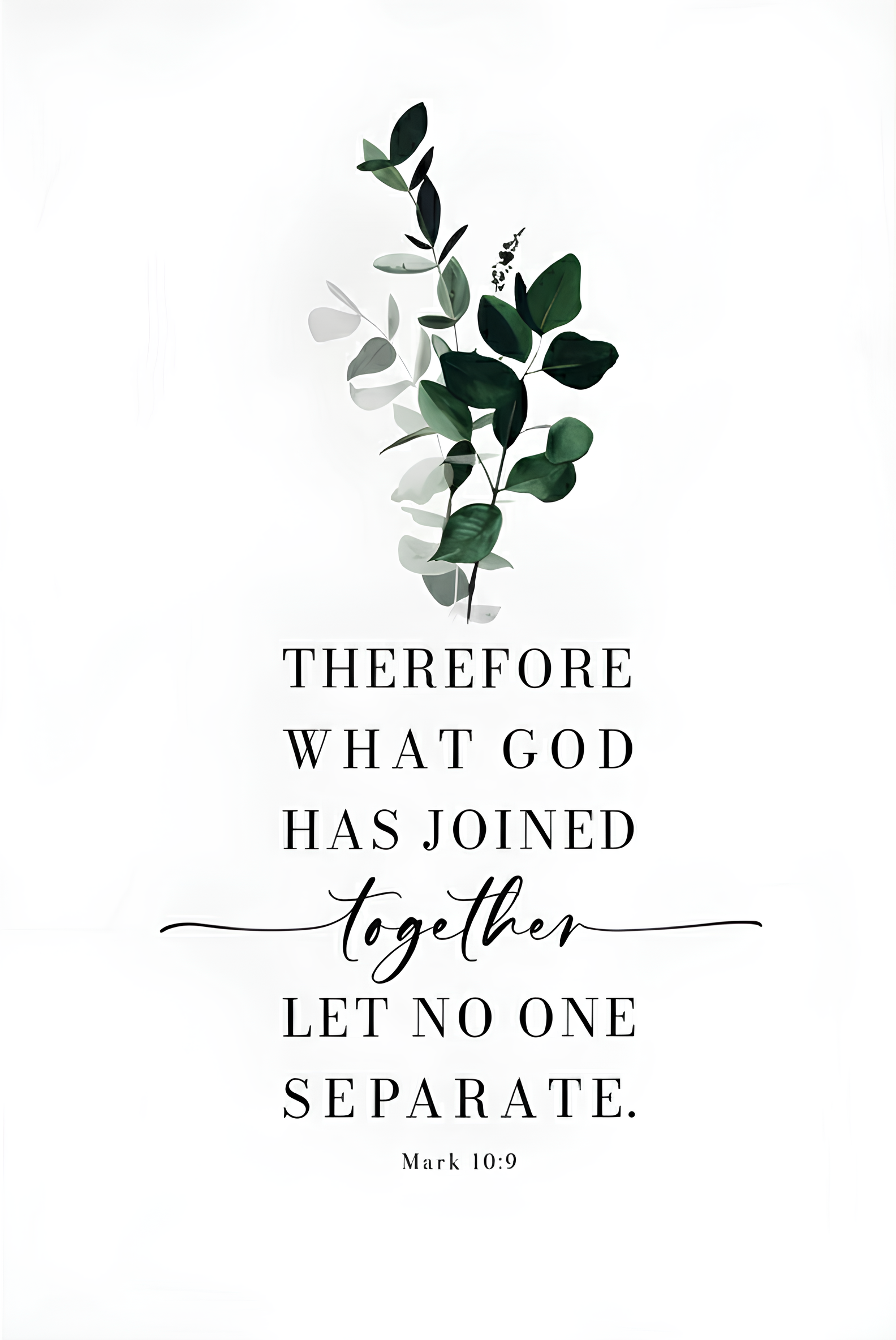 Inspirational Wall Art Print MARK 10:9