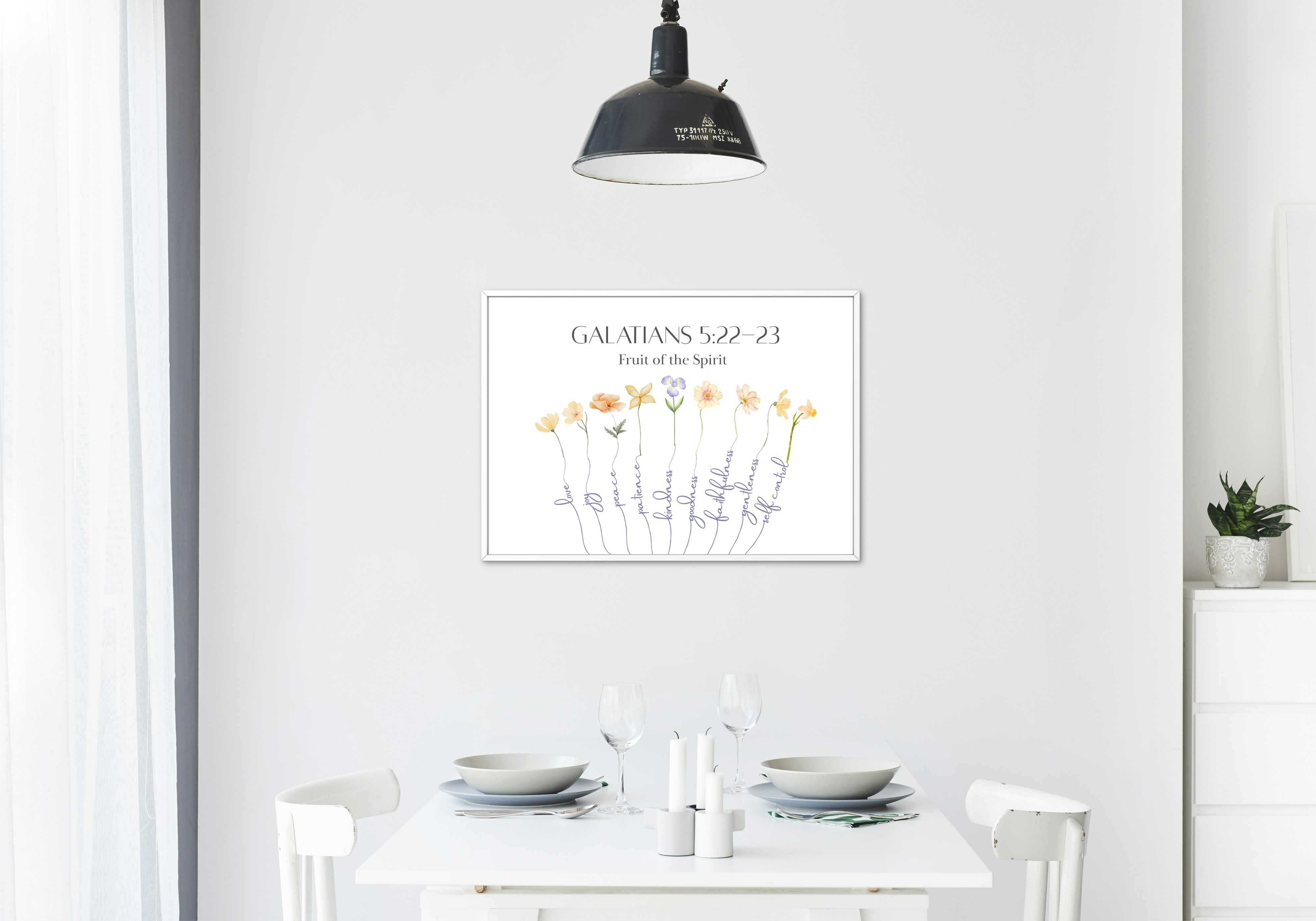 Galatians 5:22-23 Fruit of the Spirit Art Print