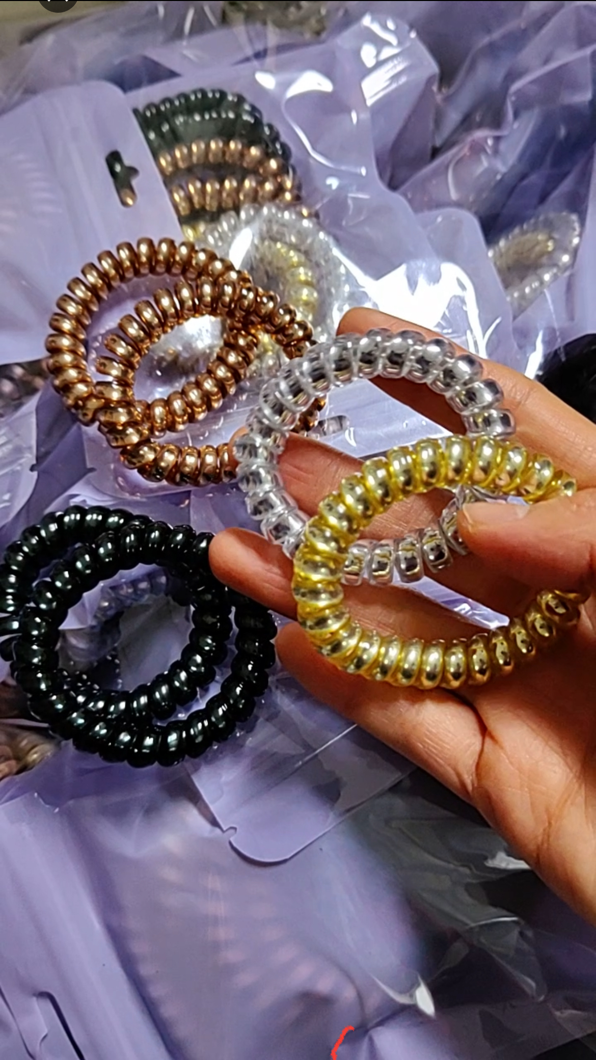 Élastiques à cheveux spirales