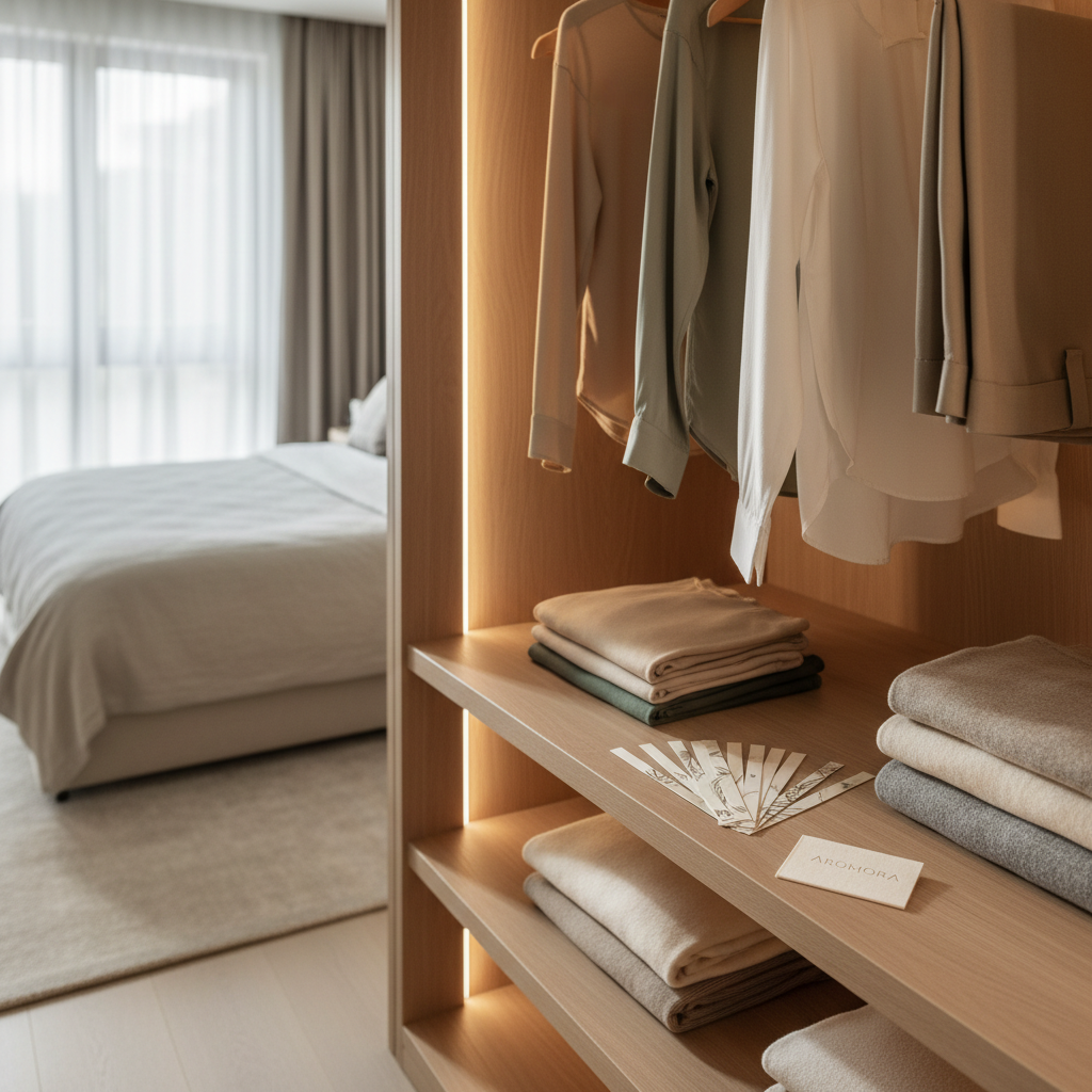 Modern Wooden Open Closet