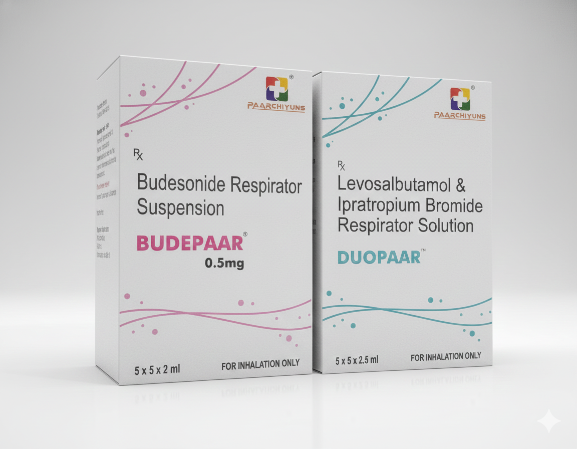 Budesonide and Levosalbutamol & Ipratropium Bromide Respirator Solutions