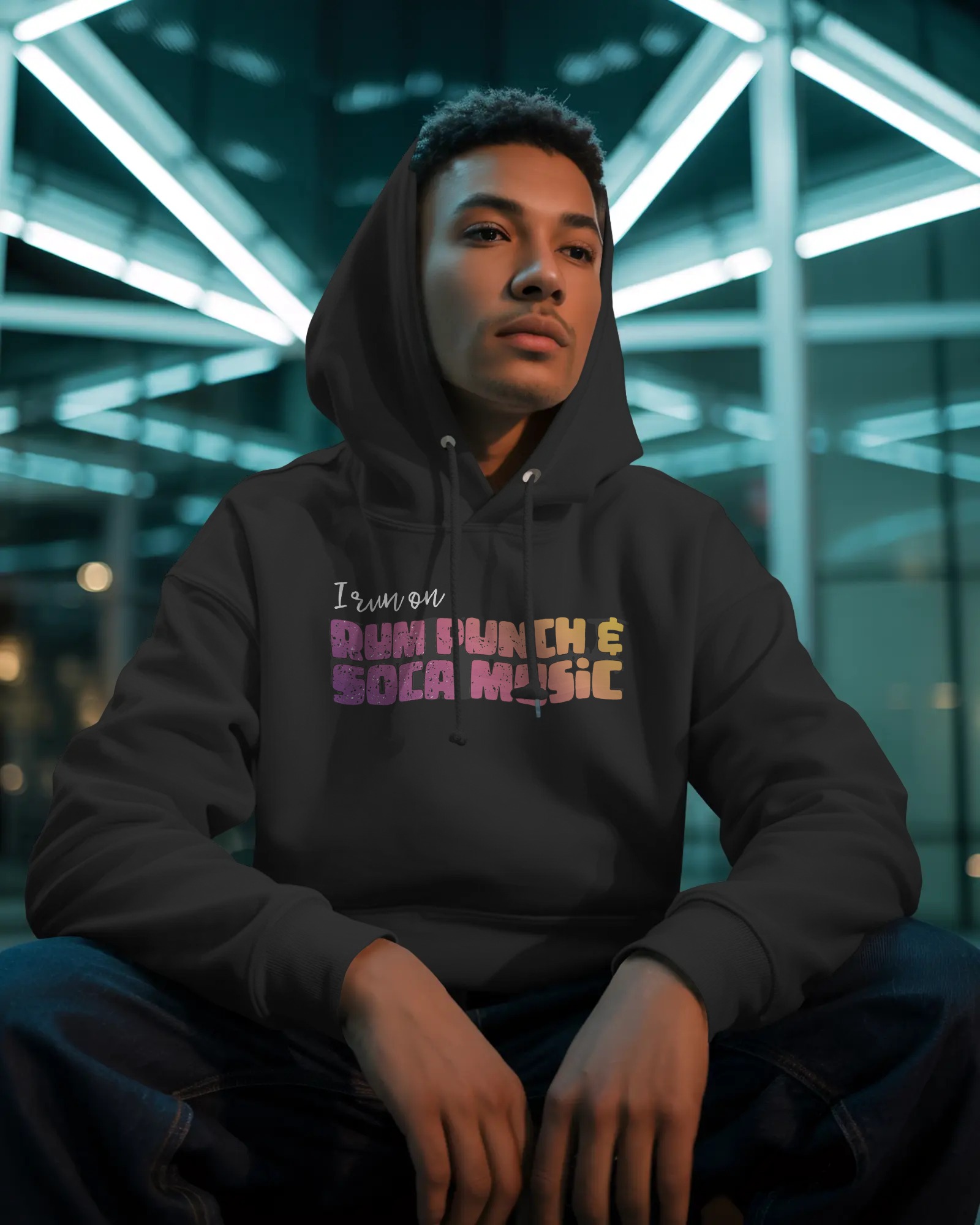 Hoodie "Rum Punch & Soca Music" 