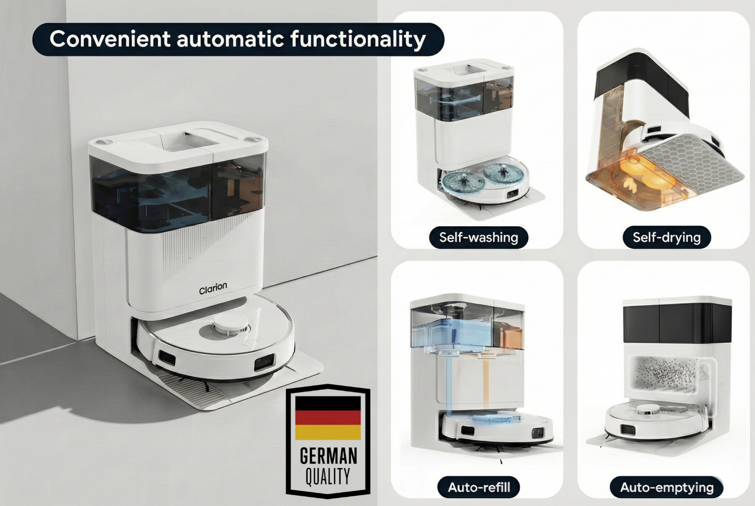 Clarion Robot Vacuum Cleaner