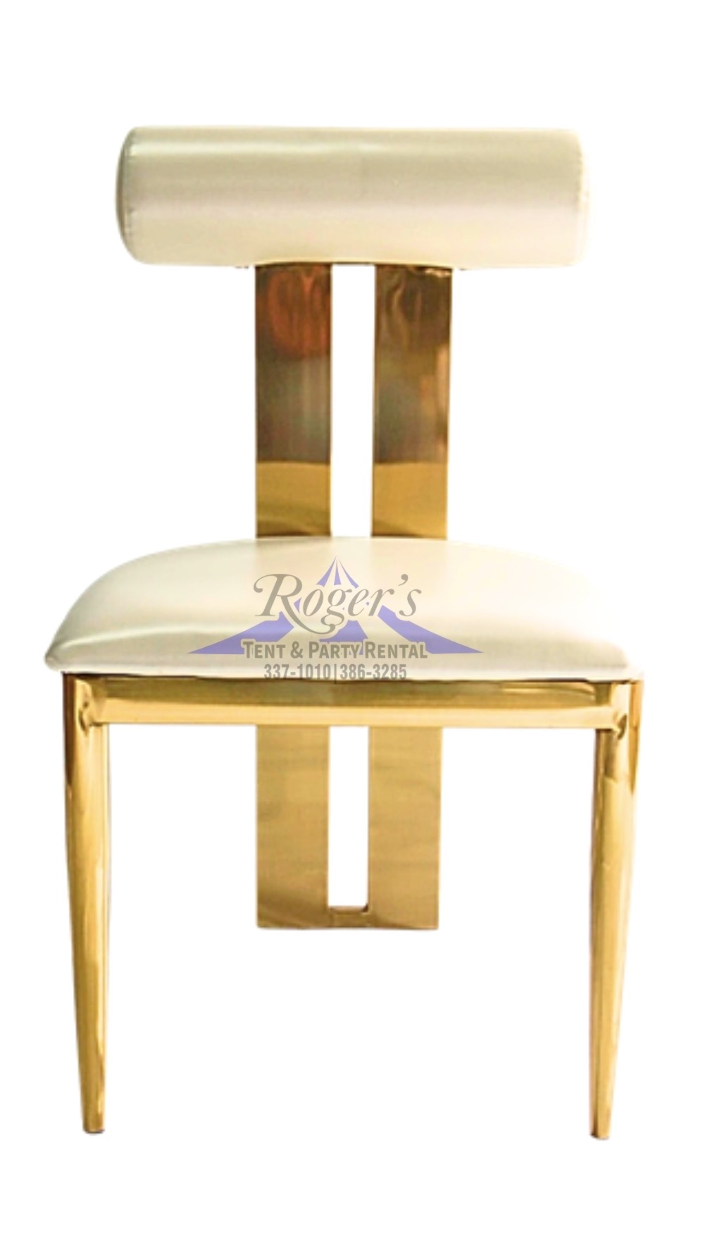Gold T Back Modern Guest Chair