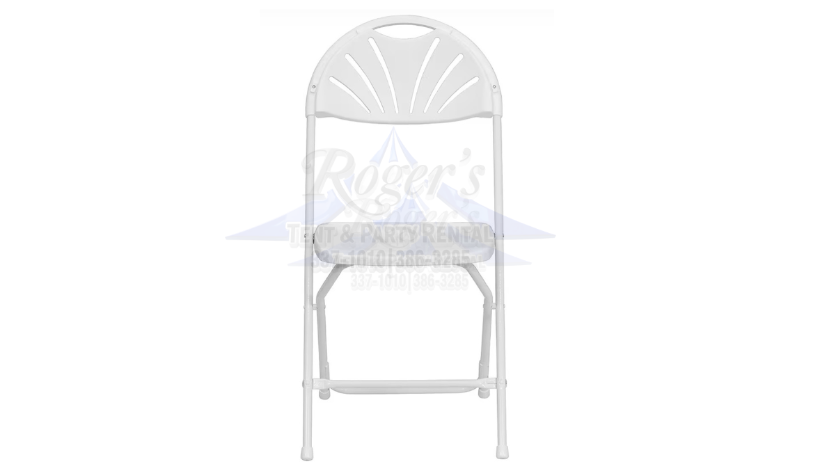 Plastic Fan Back Folding Chair