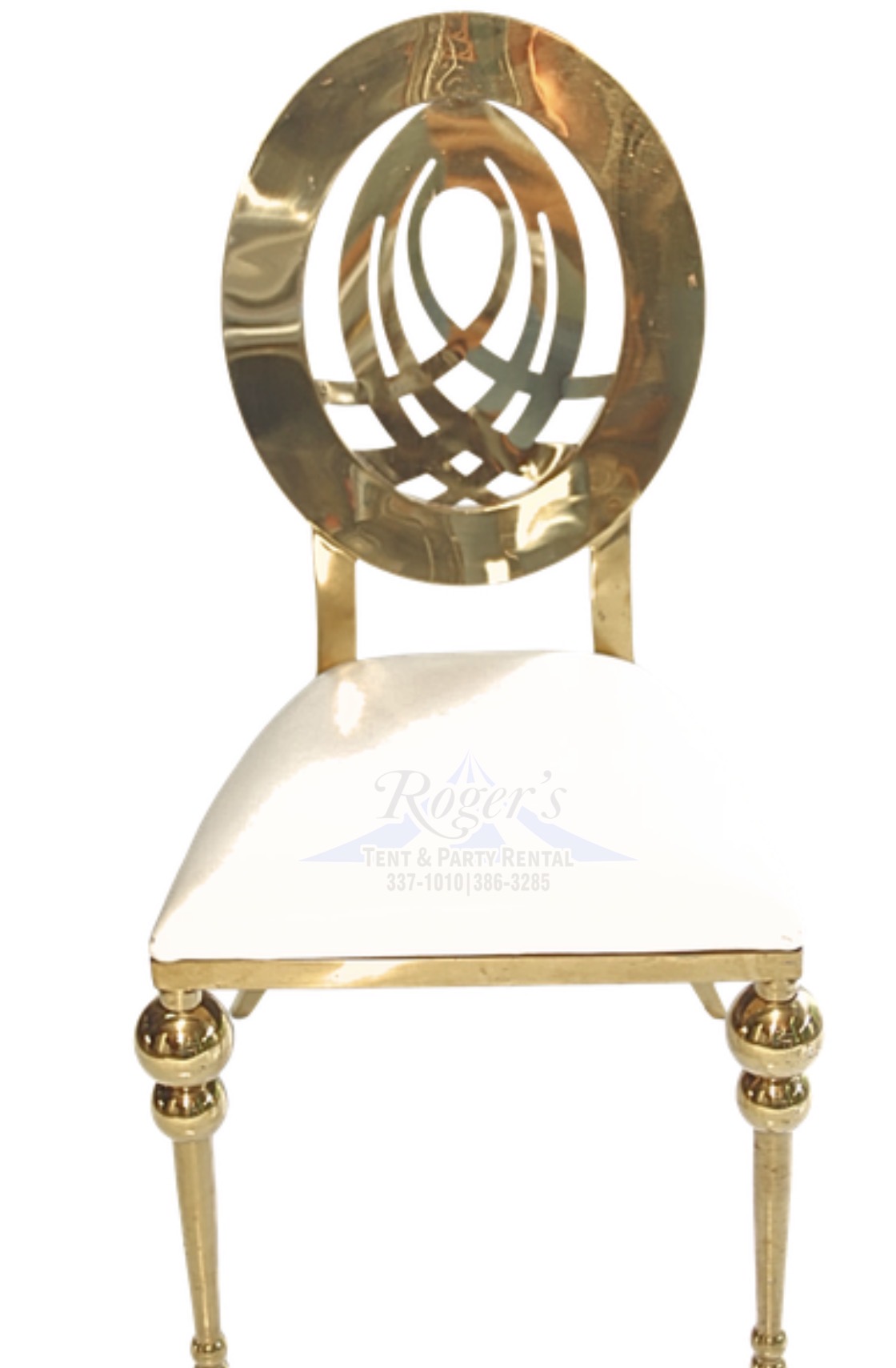 Round Metal Back Gold 