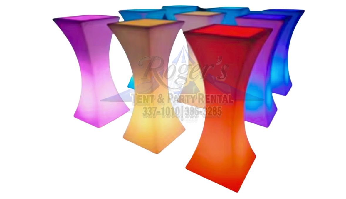 LED Square Cocktail Tables