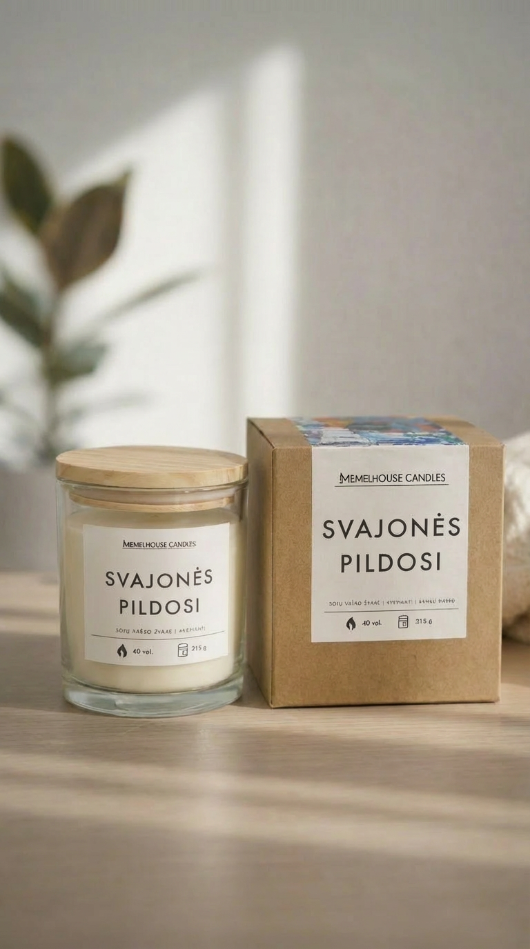 Sojų vaško žvakė ,,Svajonės pildosi''