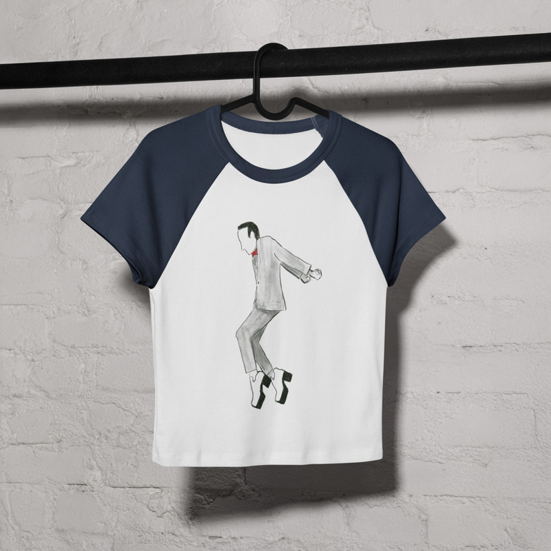 Pee-Wee Herman Tequila Dance, Women’s micro rib raglan baby tee