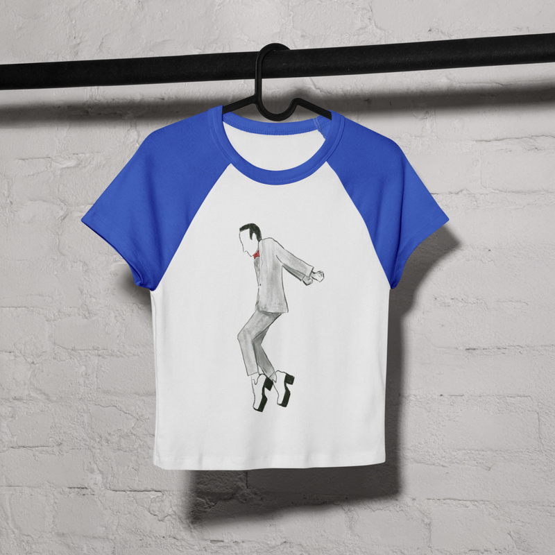Pee-Wee Herman Tequila Dance, Women’s micro rib raglan baby tee