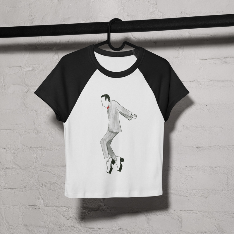 Pee-Wee Herman Tequila Dance, Women’s micro rib raglan baby tee