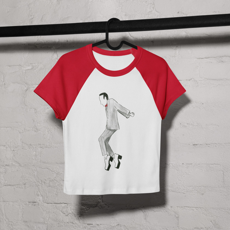 Pee-Wee Herman Tequila Dance, Women’s micro rib raglan baby tee