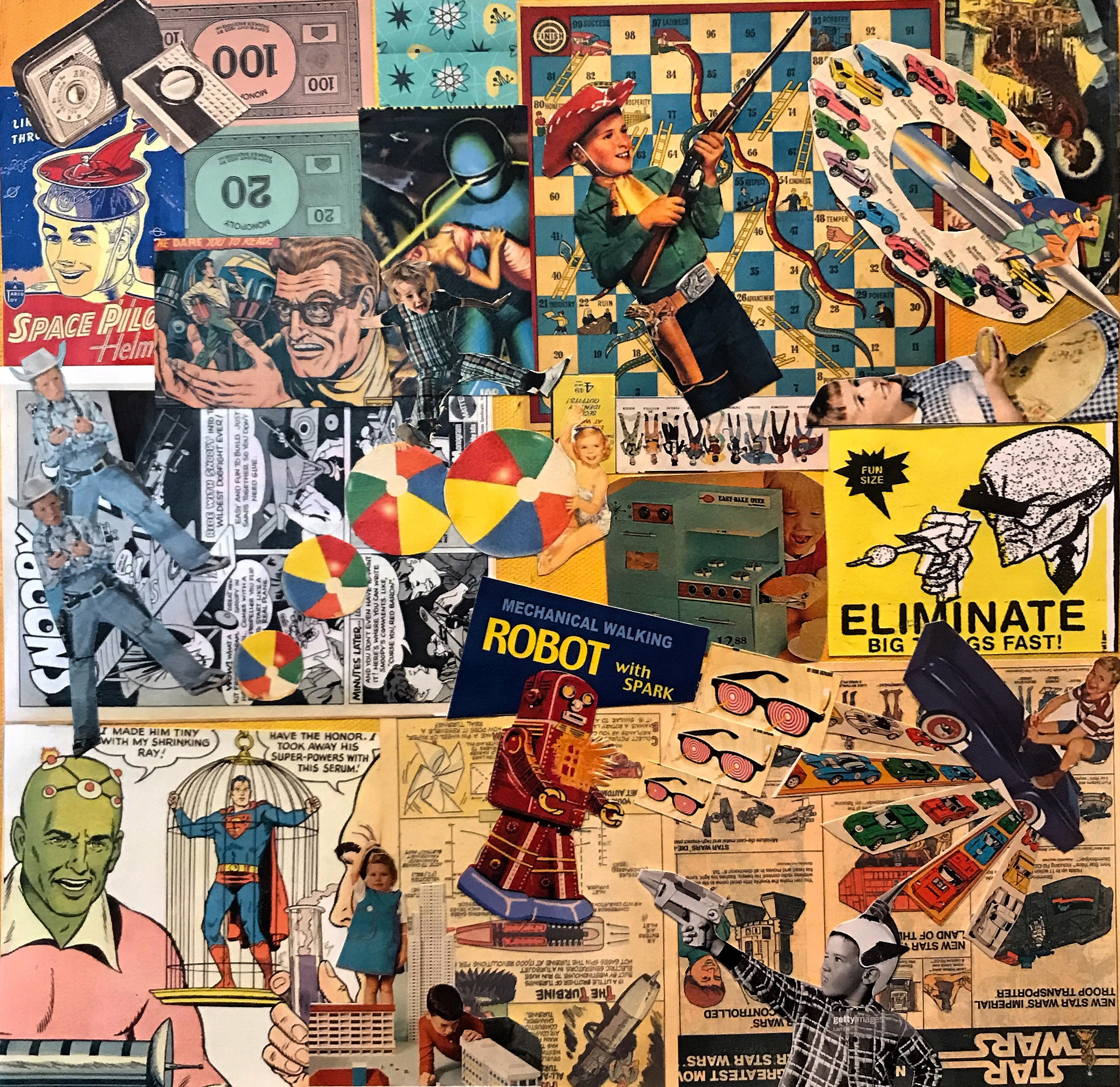 Funsized a Vintage Art Collage