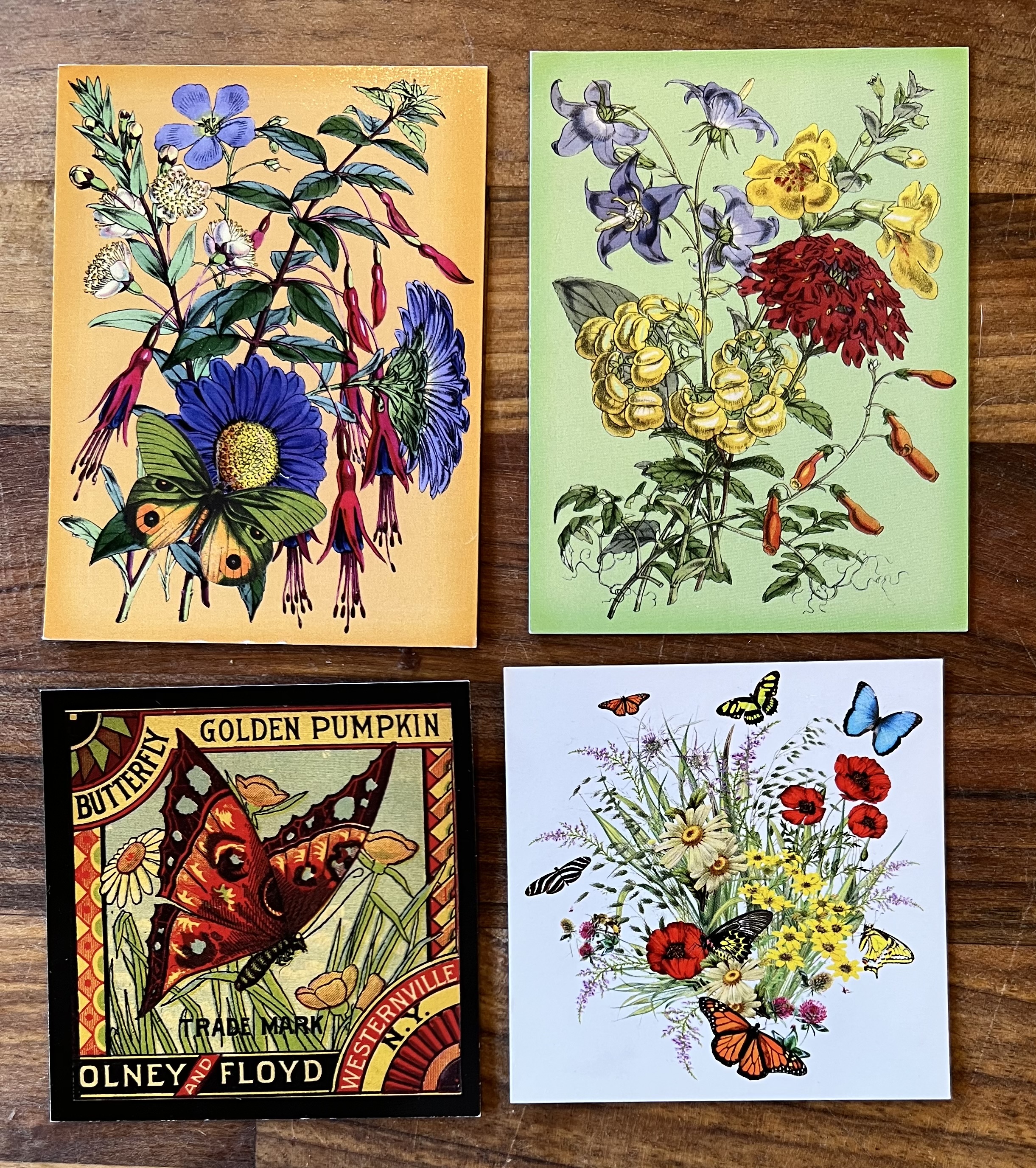 Vintage Art Magnets and Stickers Collection