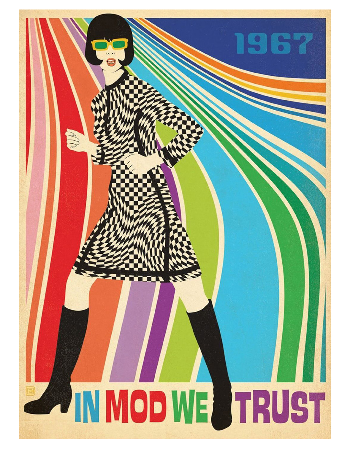 Psychedelic 60's Prints, Magnets, Stickers 