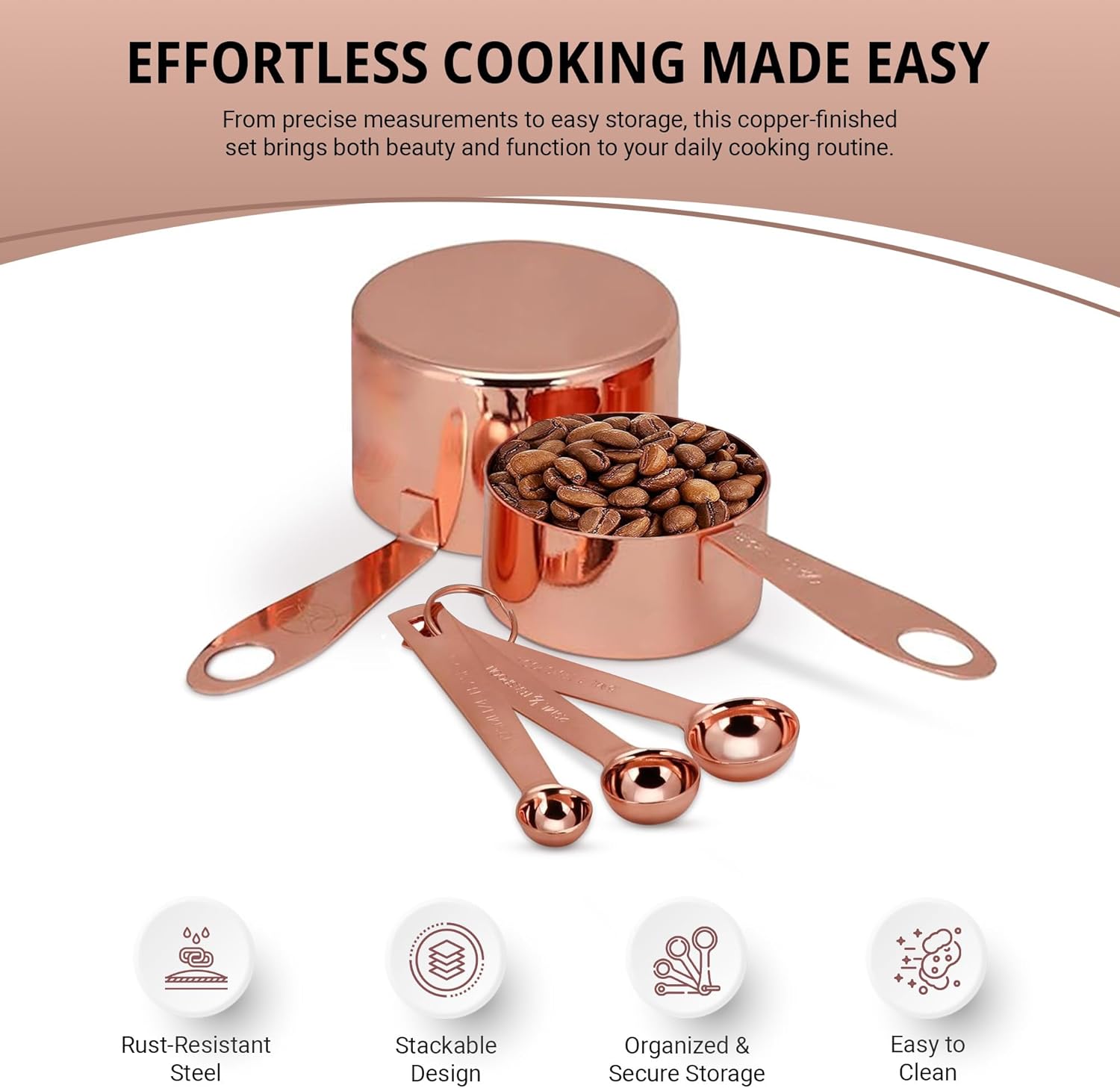 Copper Plated Measuring Set