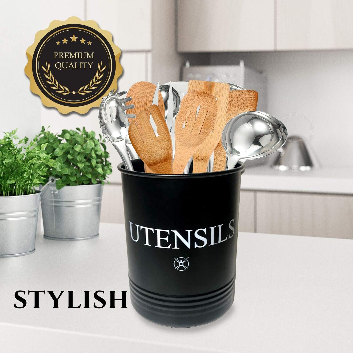 Black Utensil holder
