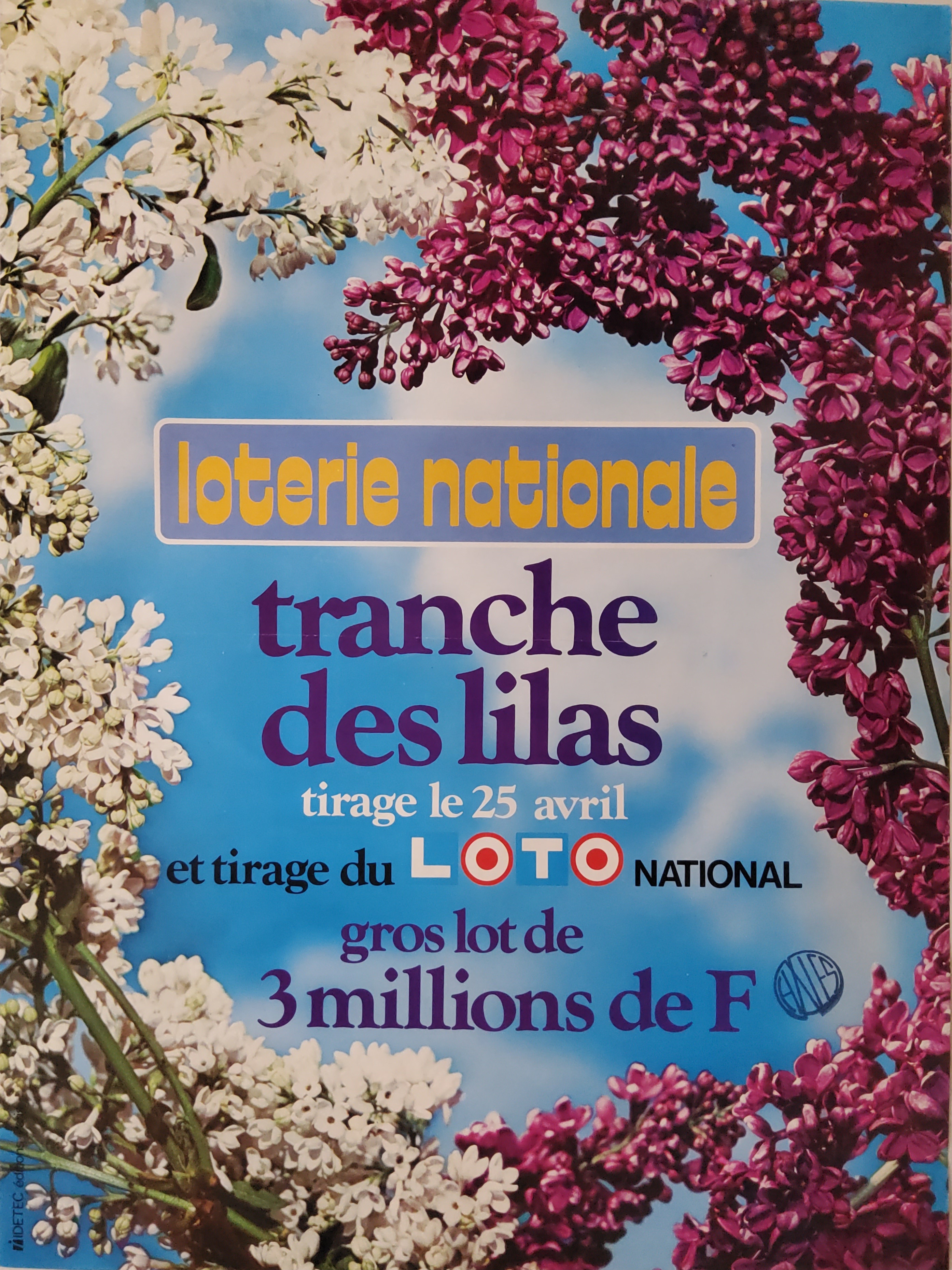 Loterie nationale - Tranche des lilas - 25 avril