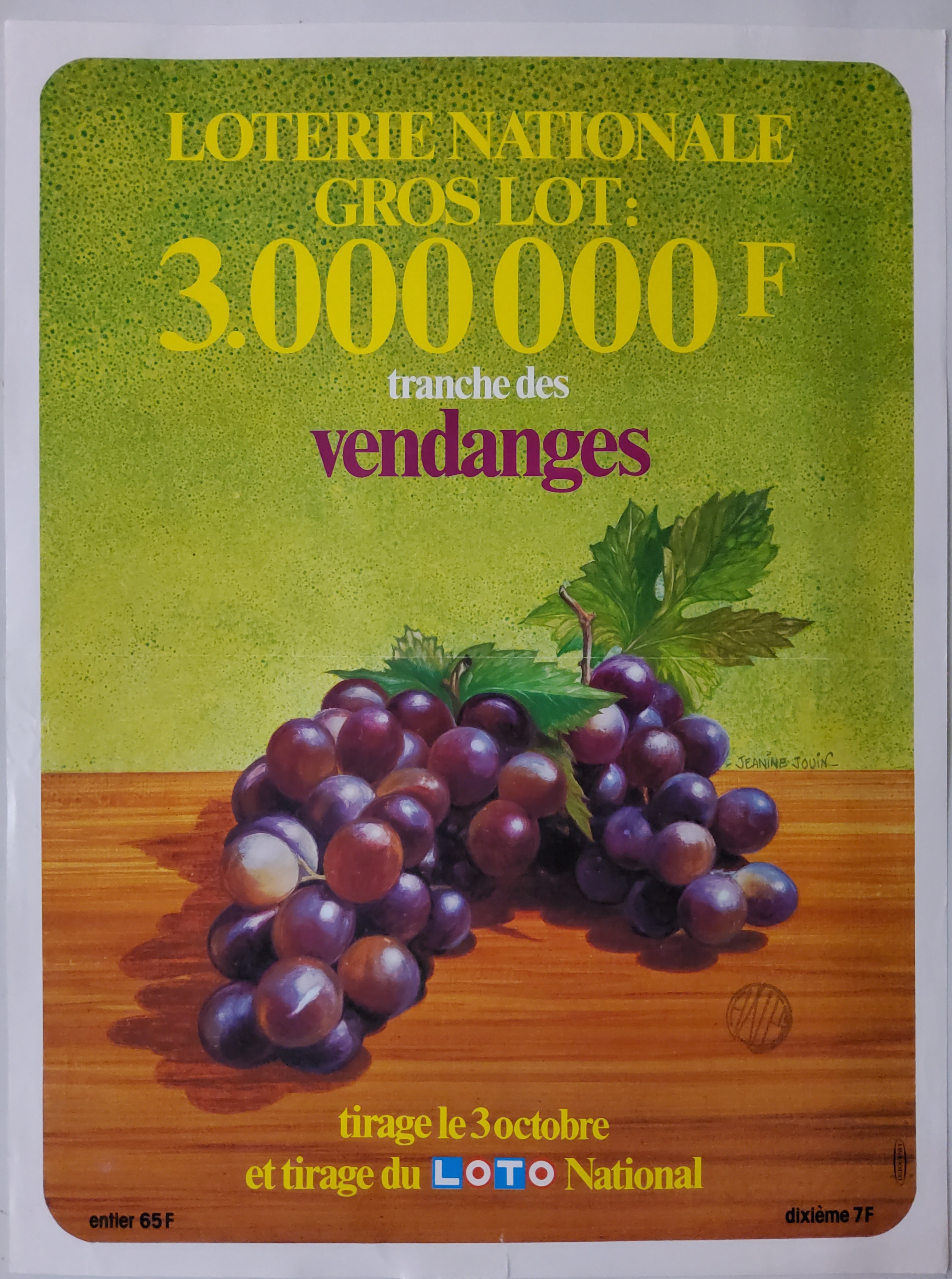 Loterie nationale 3 octobre