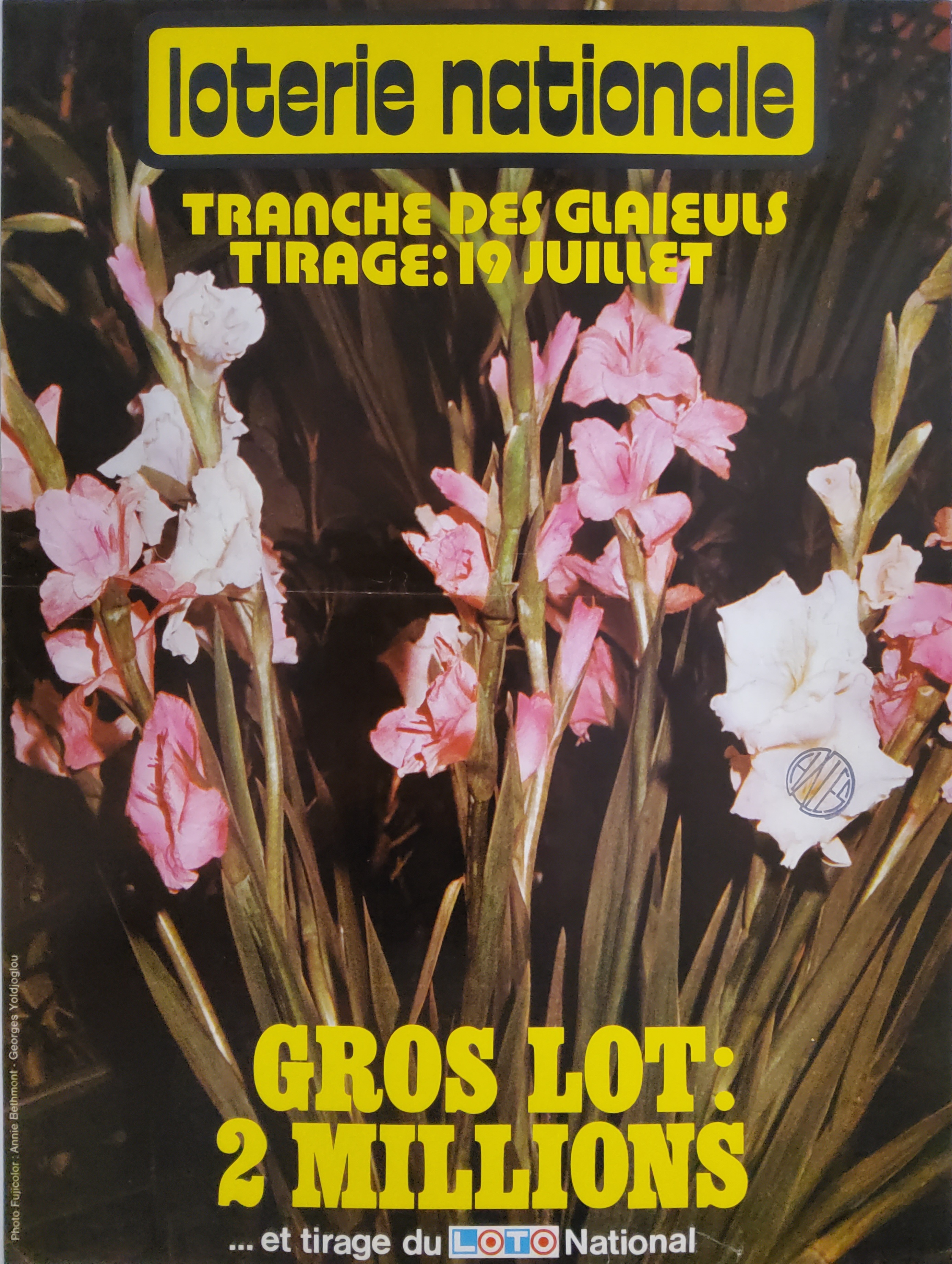Loterie nationale - Tranche des glaïeuls - 19 juillet