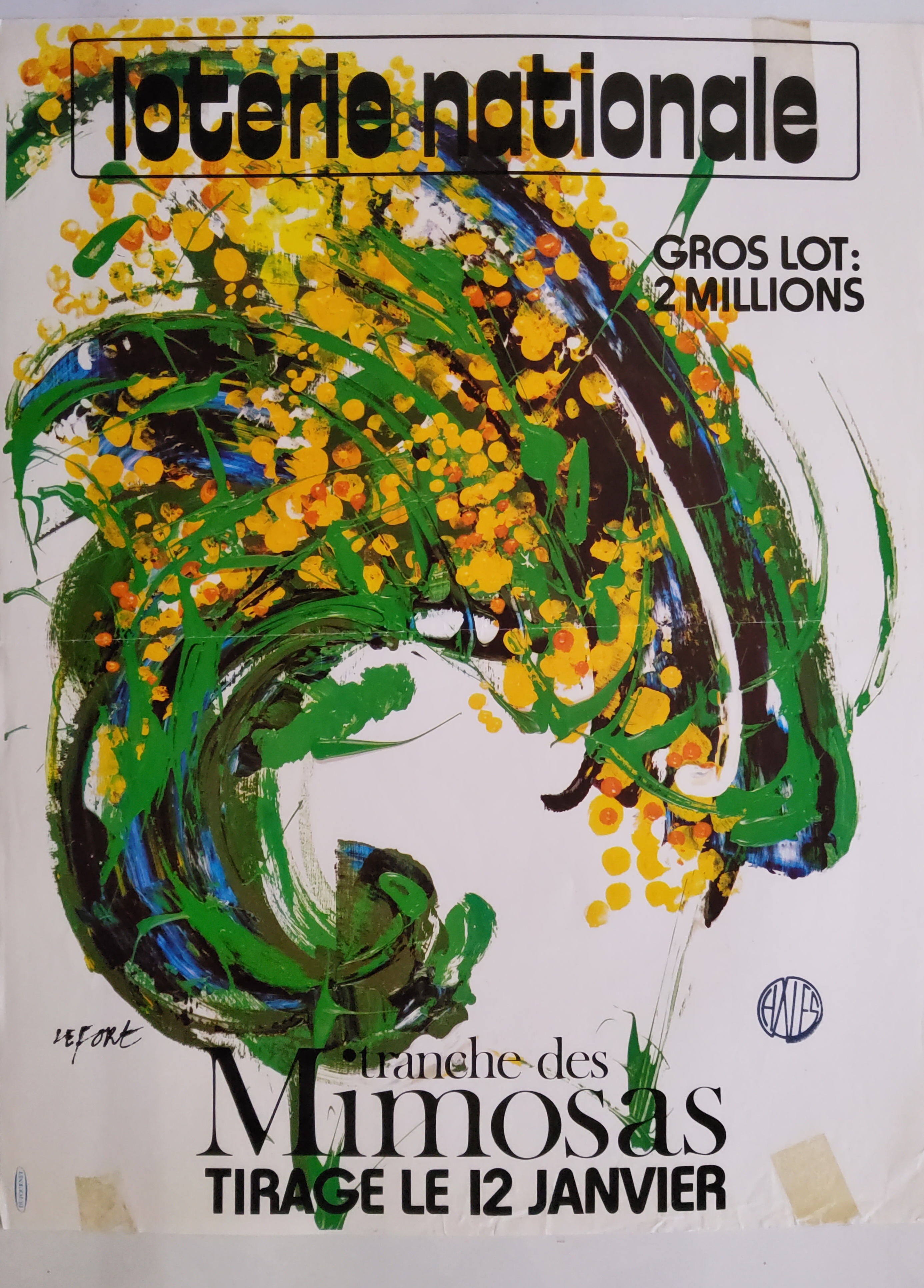 Loterie nationale - Tranche des mimosas - 12 janvier