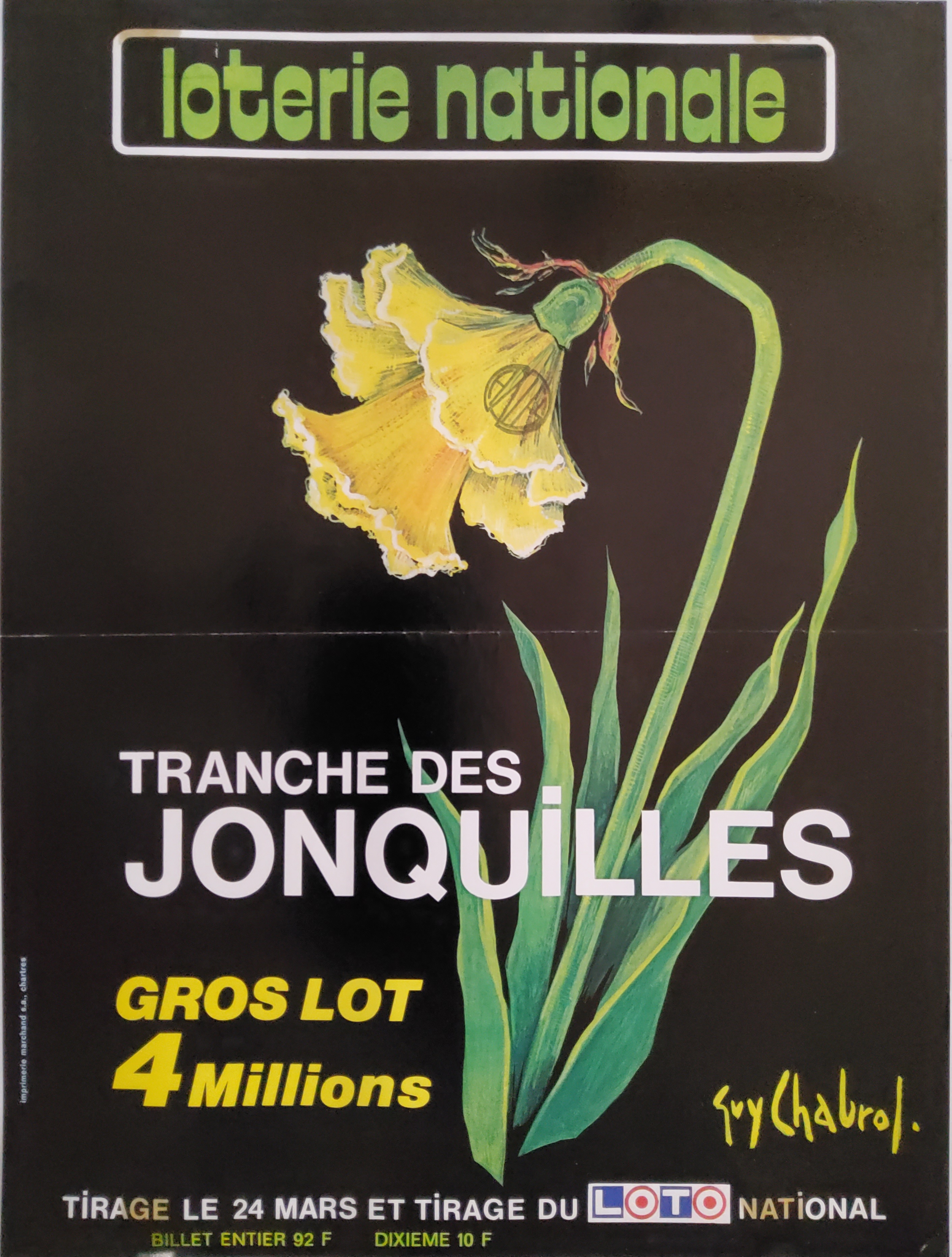 Loterie nationale - Tranche des jonquilles - 24 mars