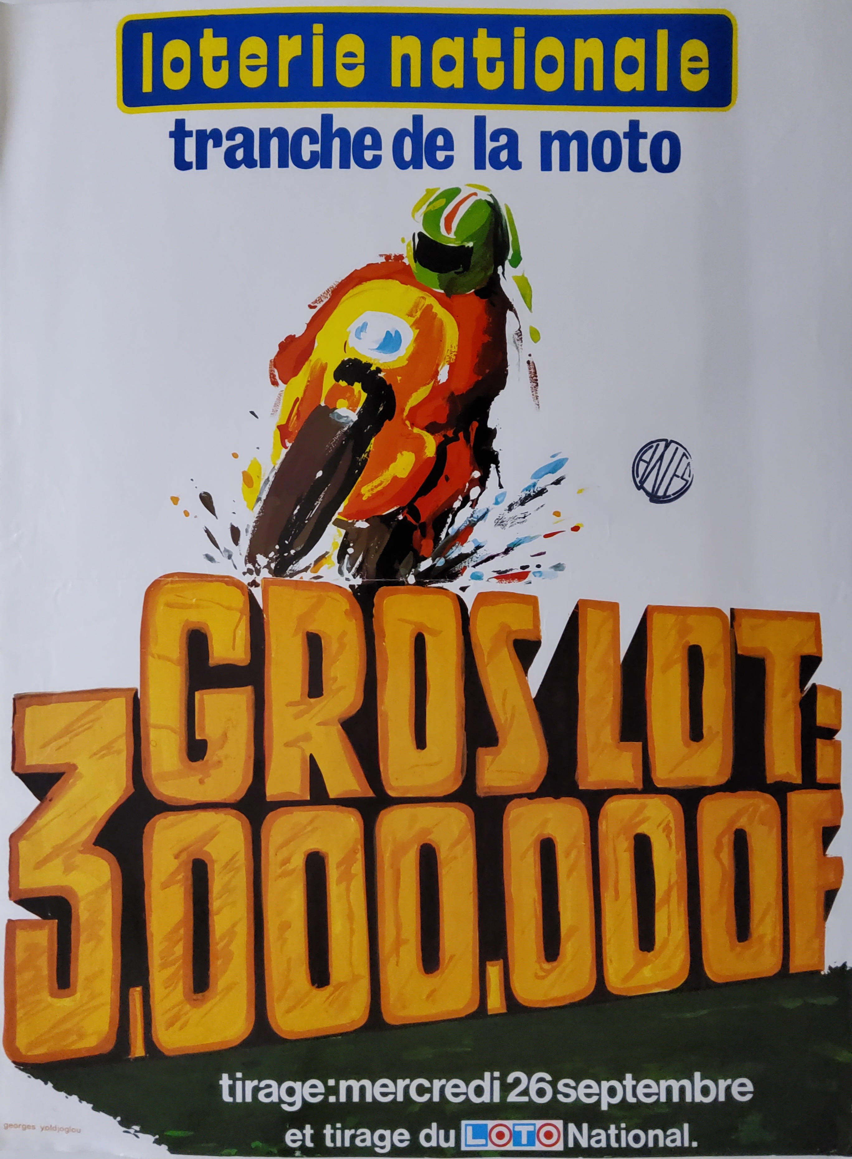 Loterie nationale - Tranche de la moto - 26 septembre