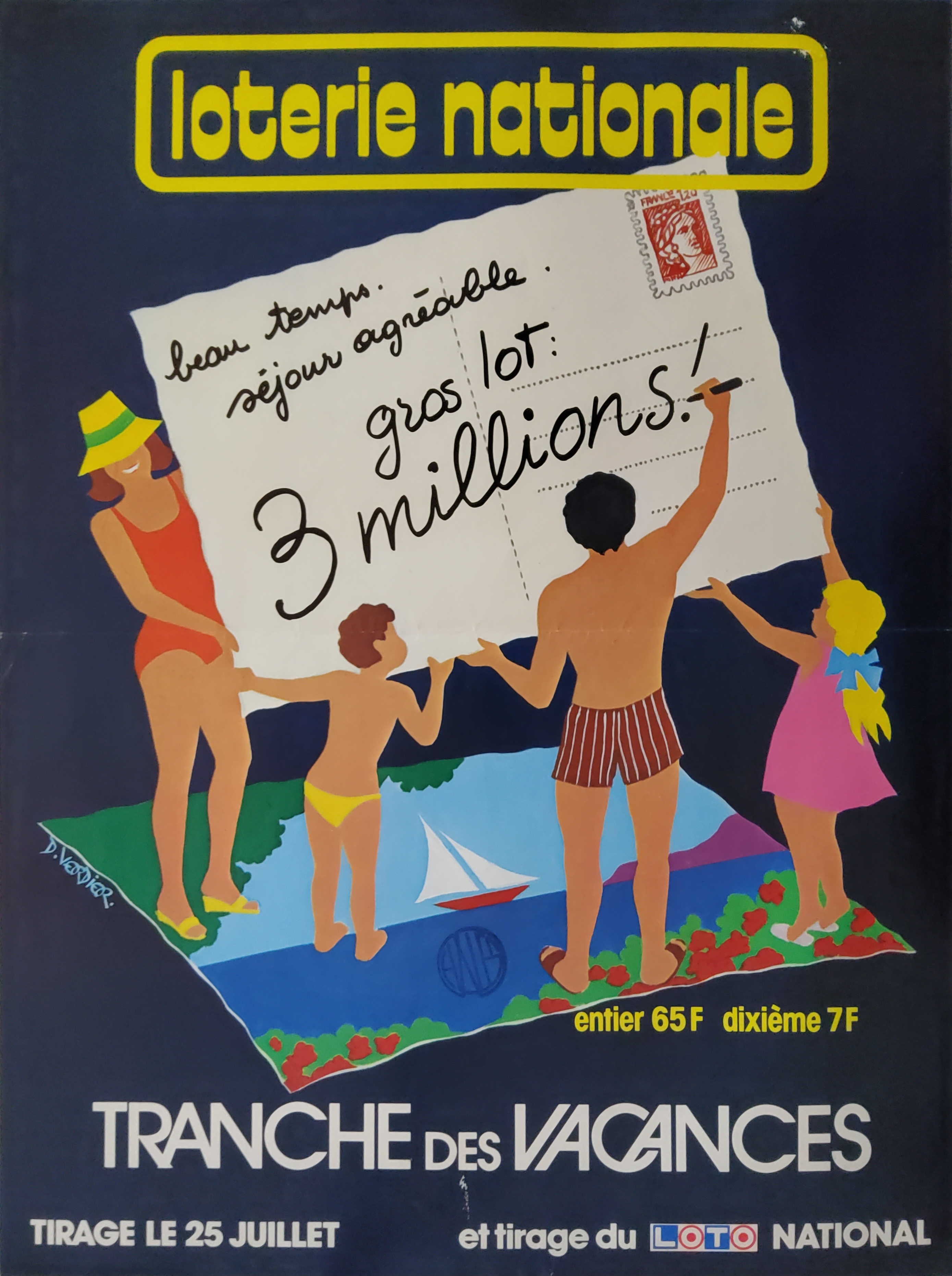 Loterie nationale - Tranche des vacances - 25 juillet