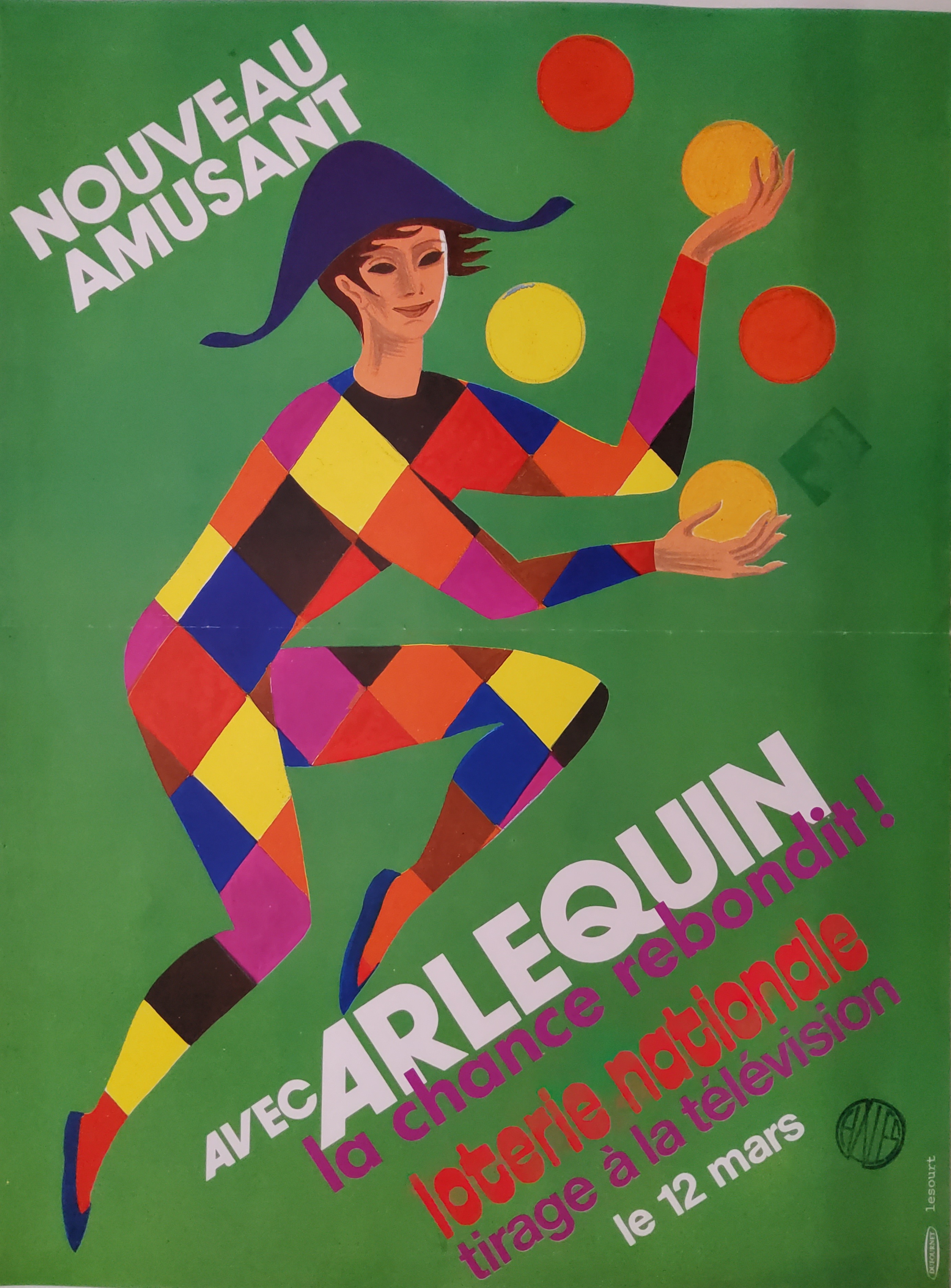 Loterie nationale - Arlequin - 12 mars