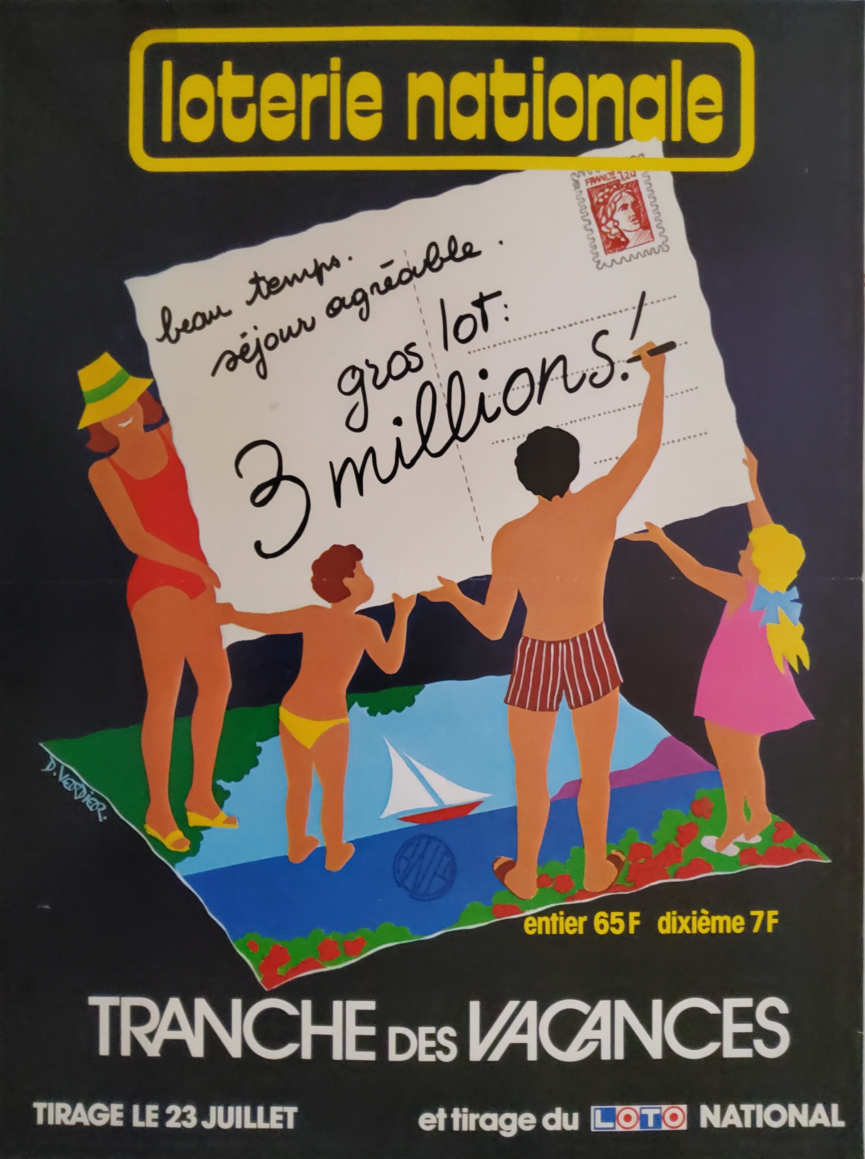 Loterie nationale - Tranche des vacances - 23 juillet