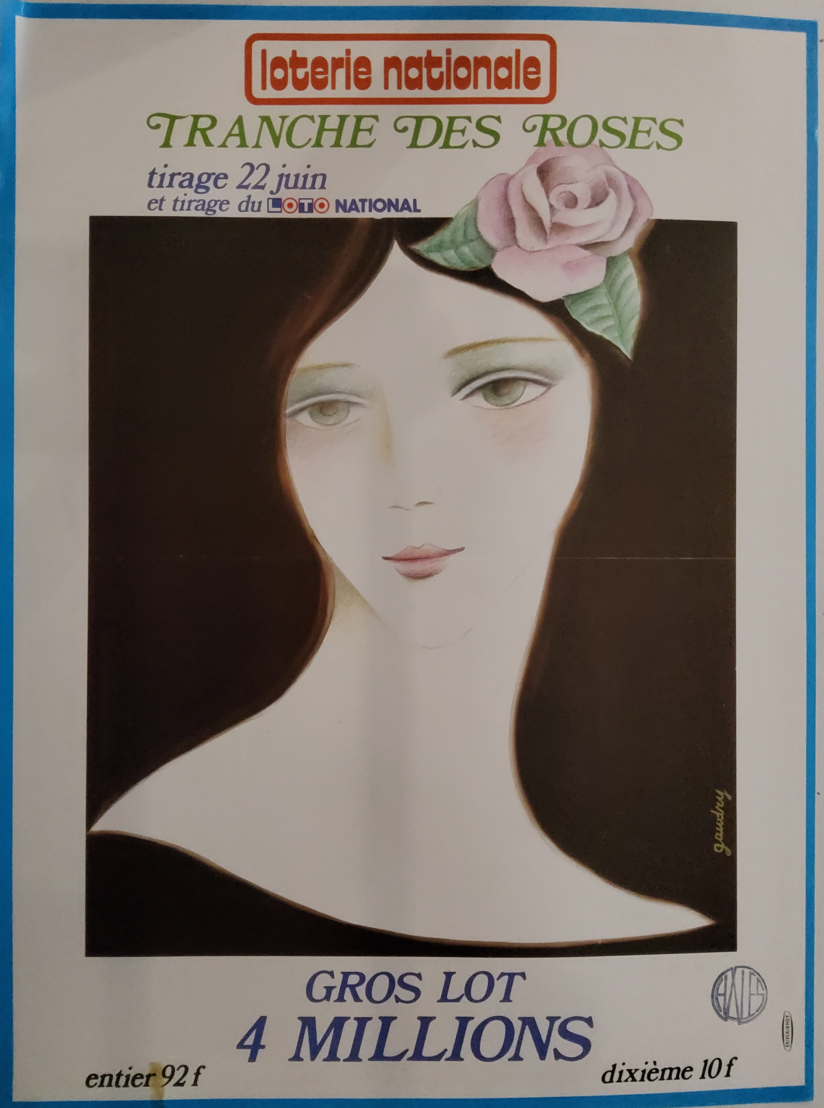 Loterie nationale - Tranche des roses - 22 juin